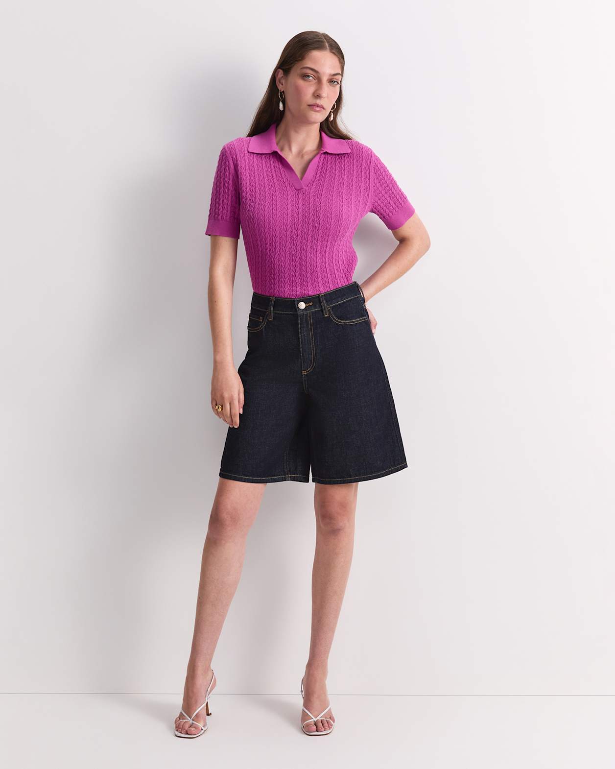 Allegra Denim Short in INDIGO