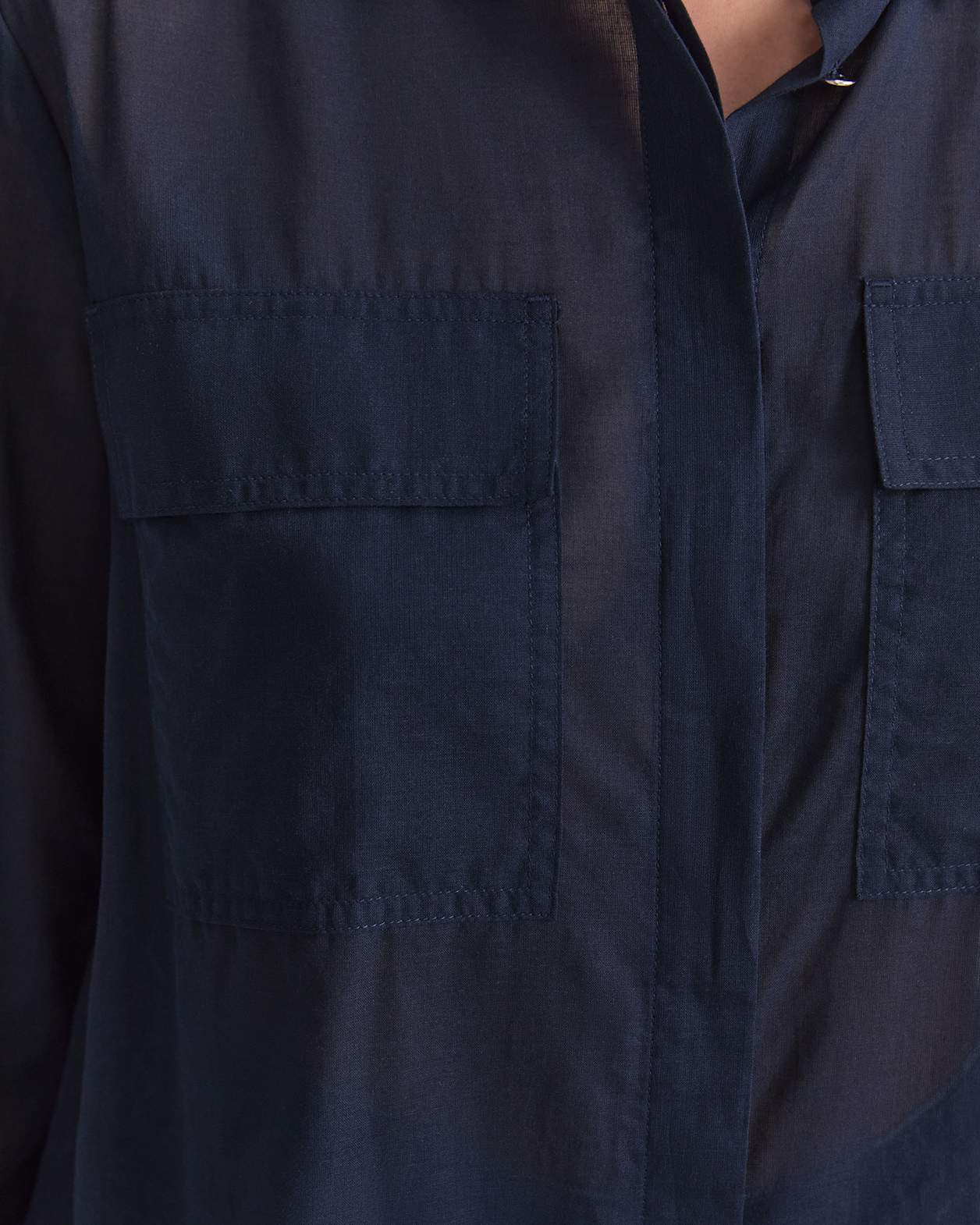 Vivian Pocket Shirt in NAVY