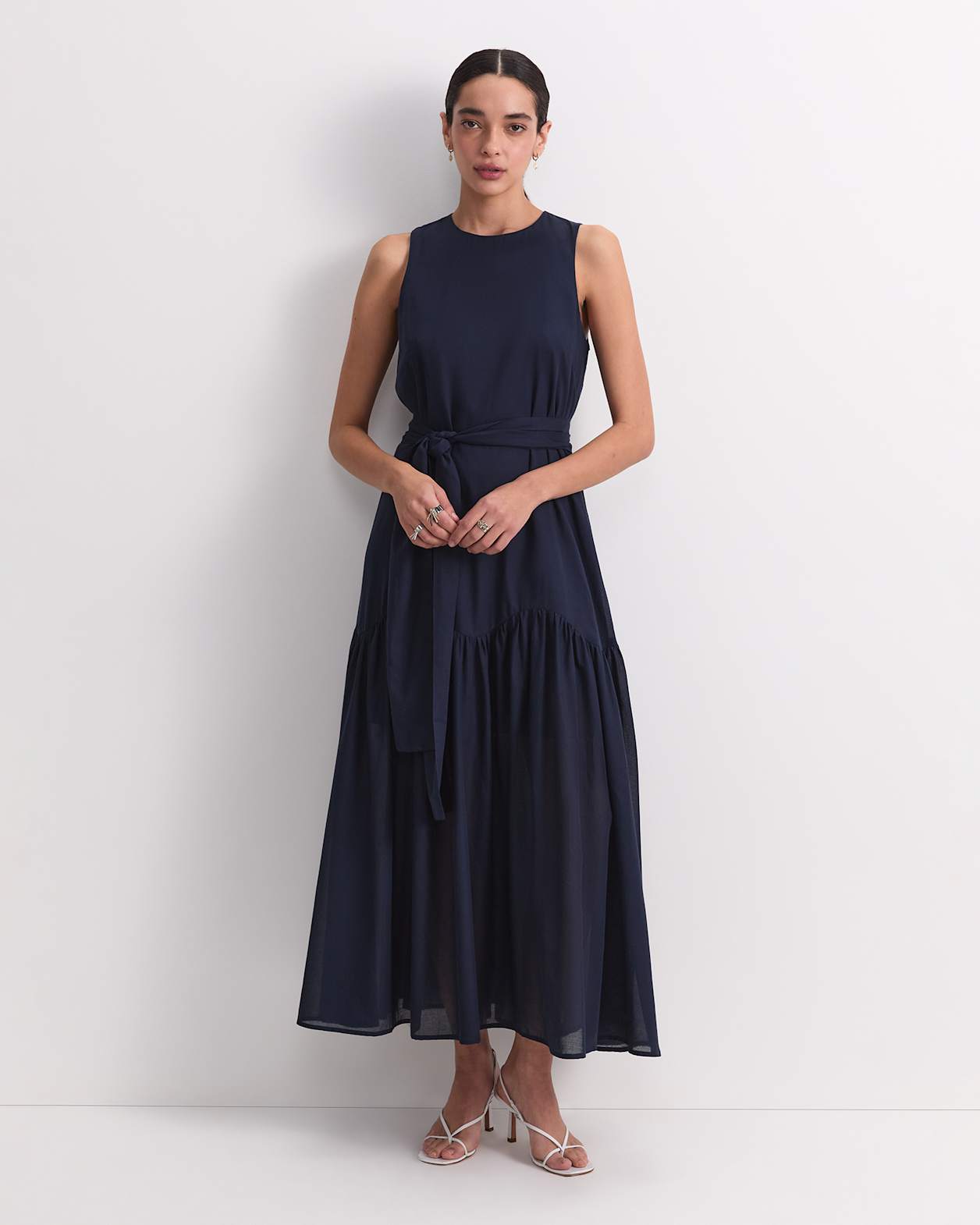 Vivian Maxi Dress in NAVY