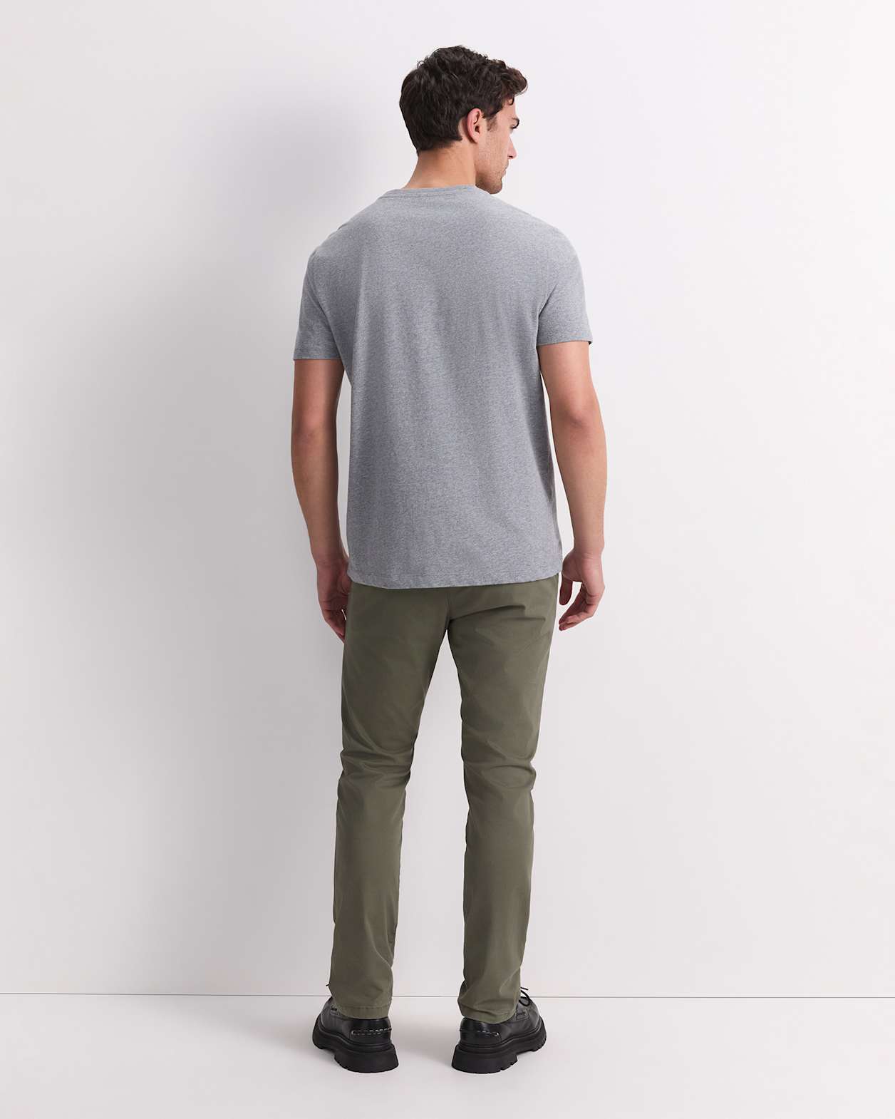 Supersoft Melange Tee in GREY MARLE