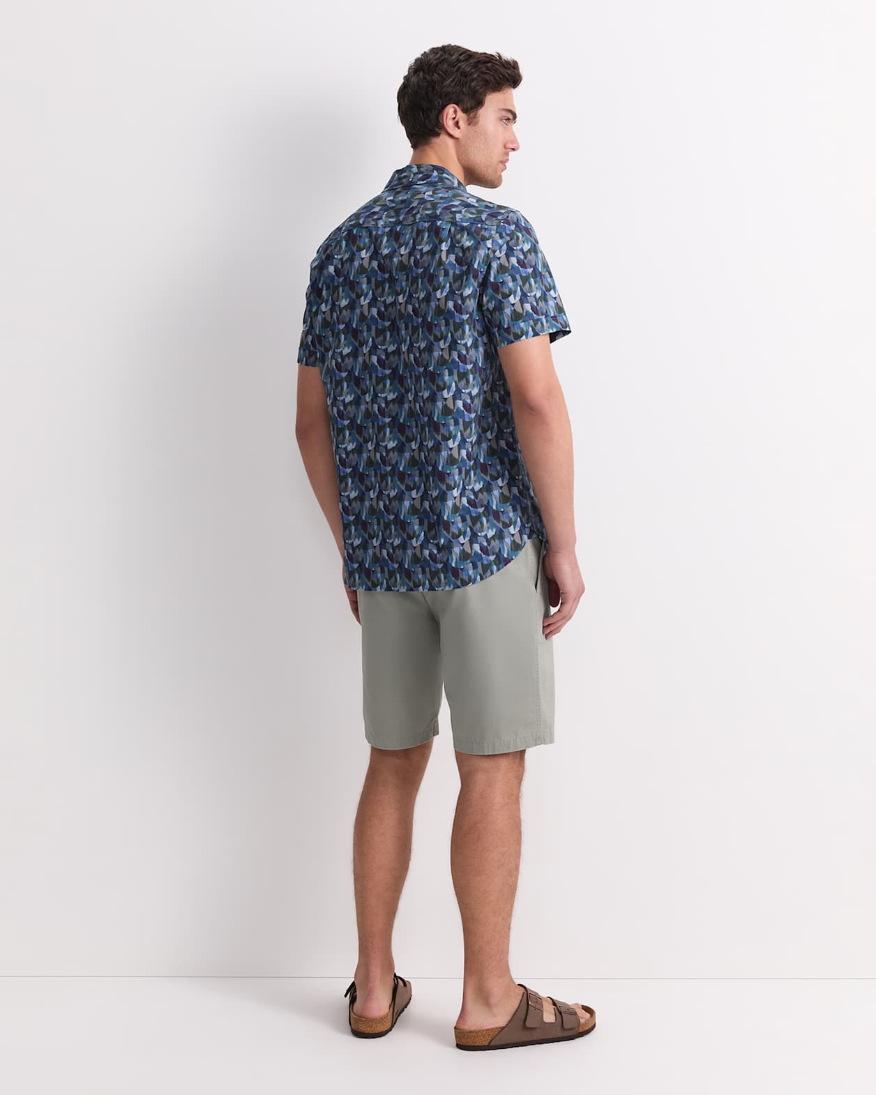 Cy Short Sleeve Liberty Shirt in GREEN MULTI