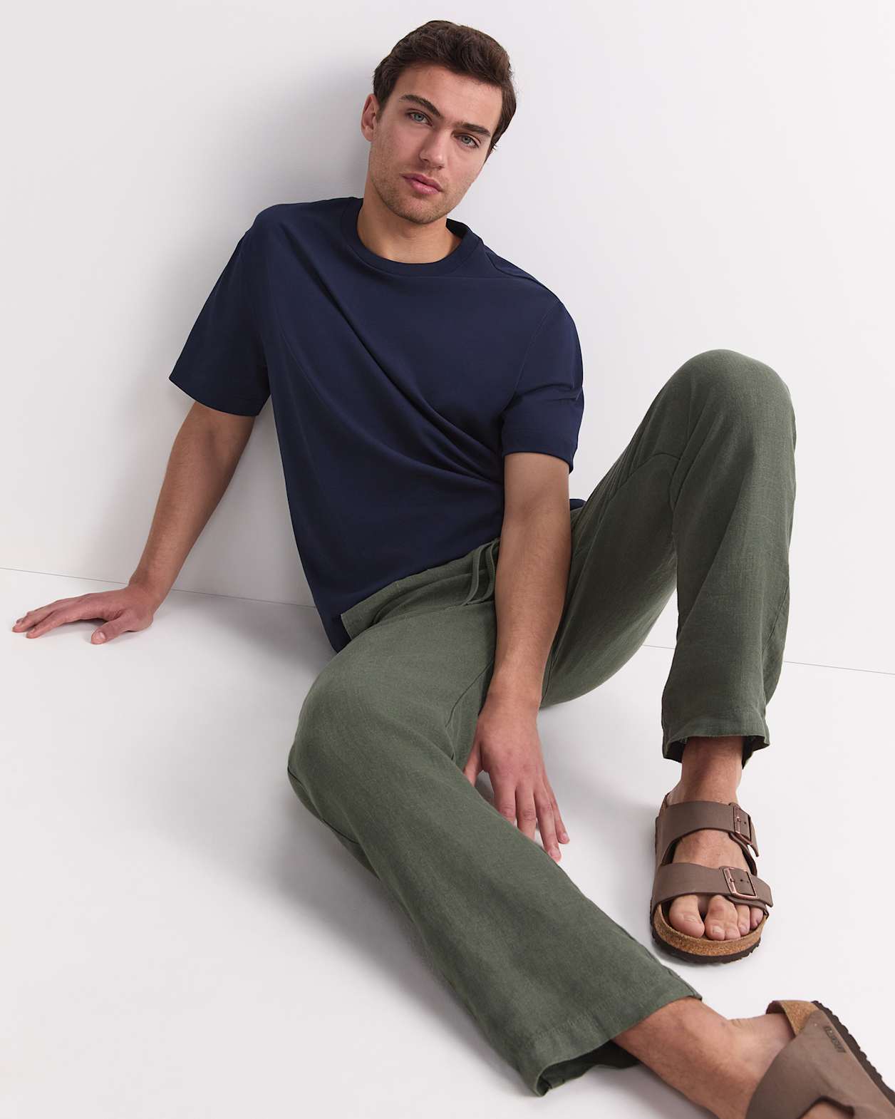 Heavyweight Cotton Tee in NAVY