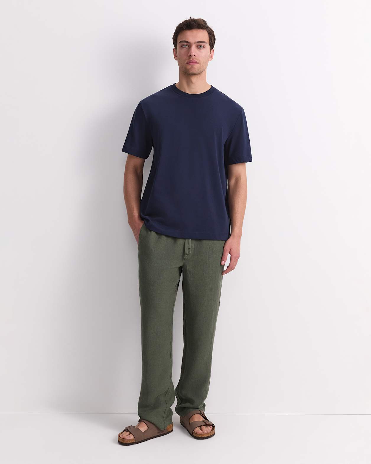 Heavyweight Cotton Tee in NAVY