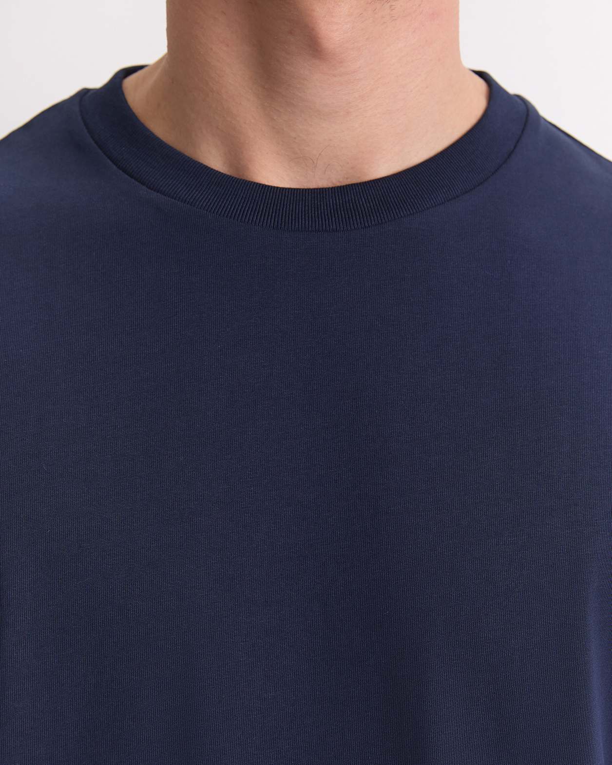 Heavyweight Cotton Tee in NAVY