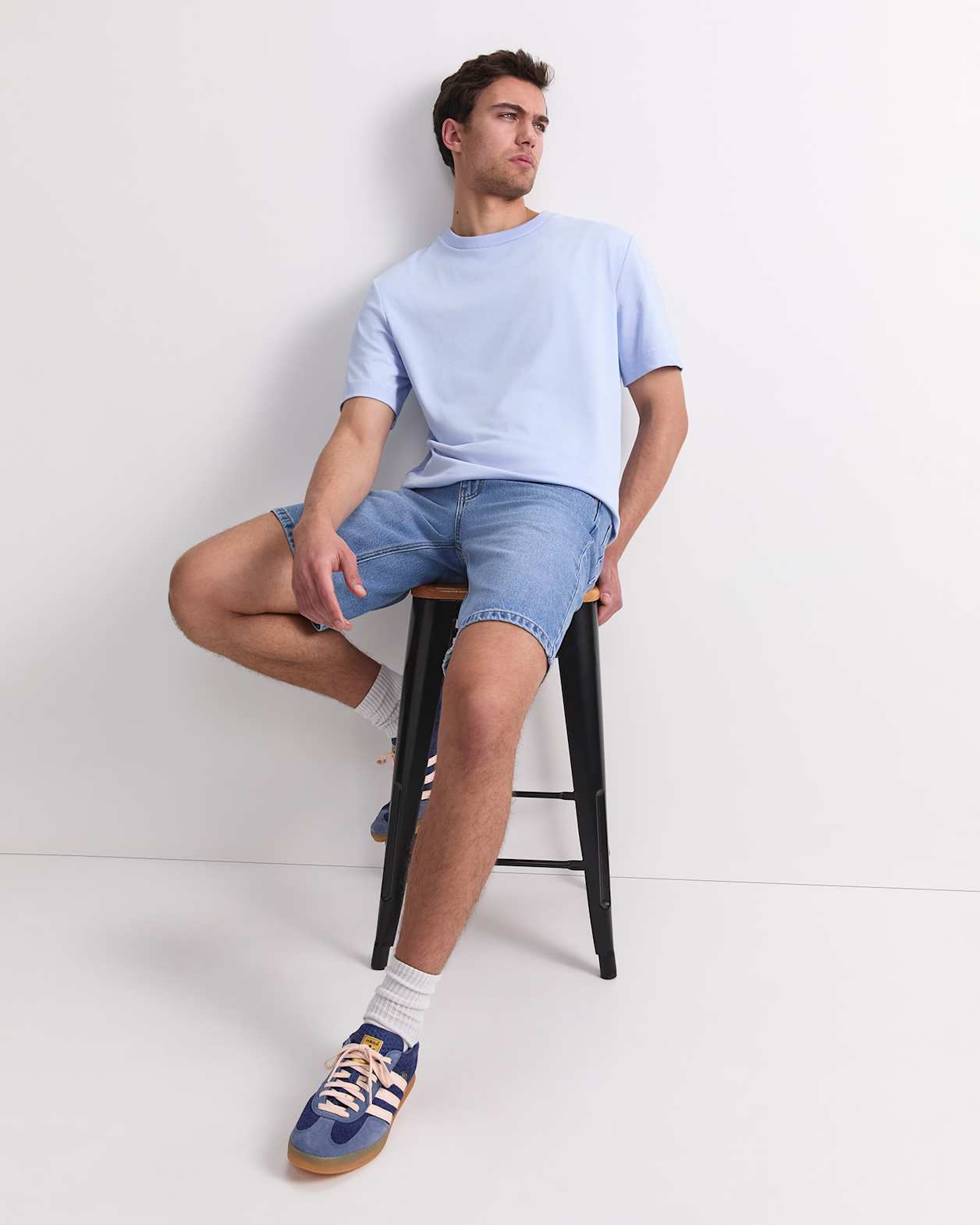 Heavyweight Cotton Tee in SKY