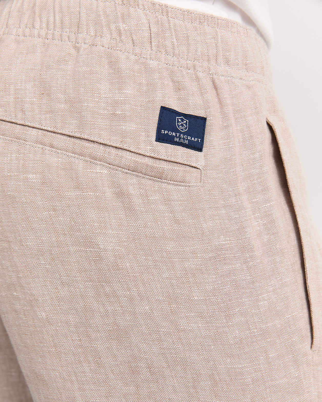 Caffery Yarn-Dyed Linen Pant in CAPPUCCINO