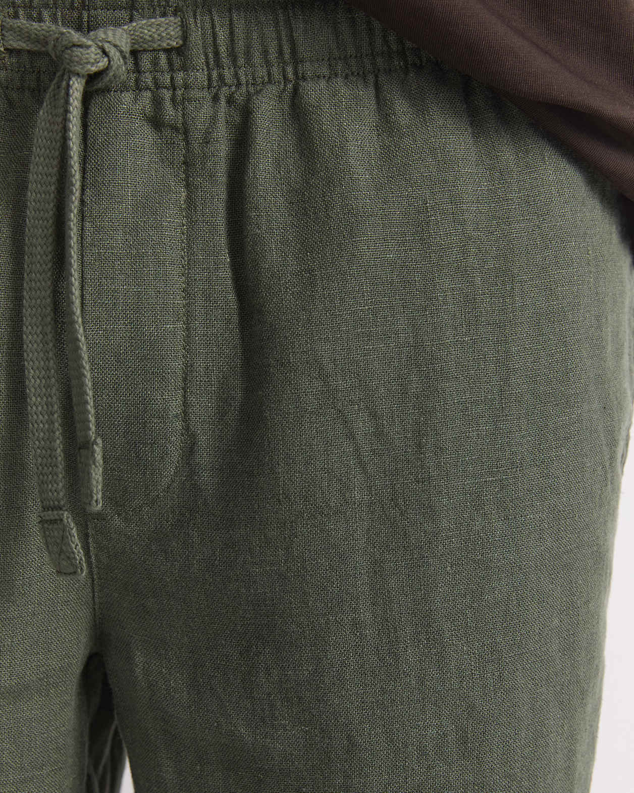 Caffery Yarn-Dyed Linen Pant in KHAKI