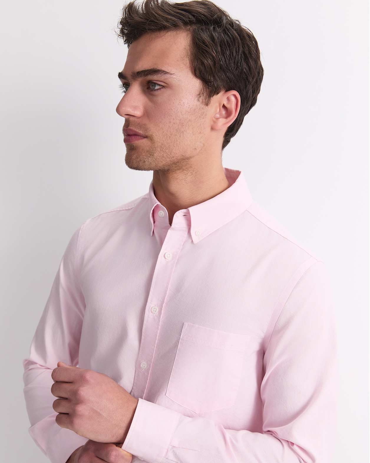 Oxford Long Sleeve Shirt in PINK