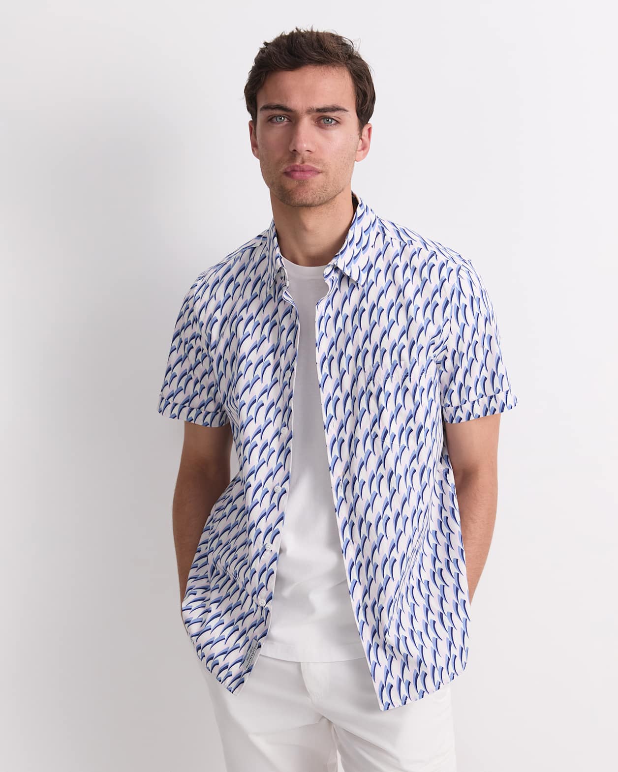 Jay Short Sleeve Liberty Shirt in PINK MULTI