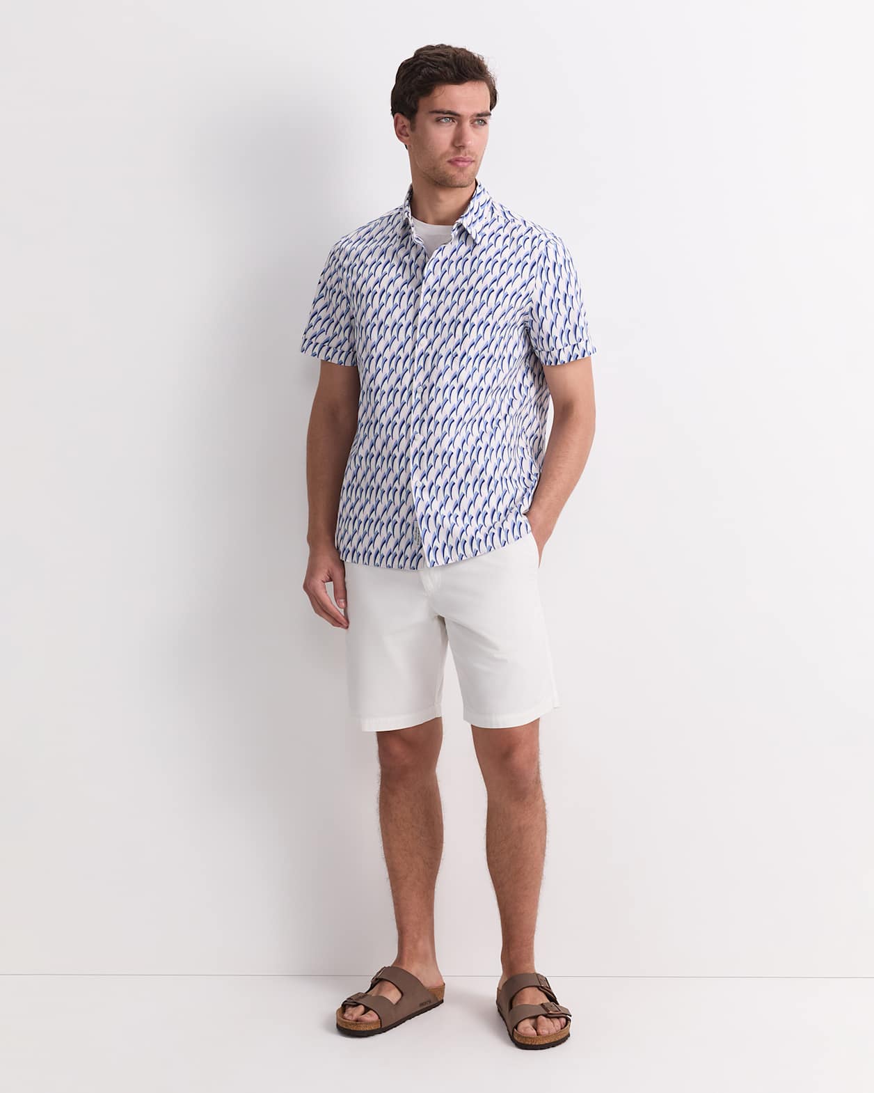 Jay Short Sleeve Liberty Shirt in PINK MULTI