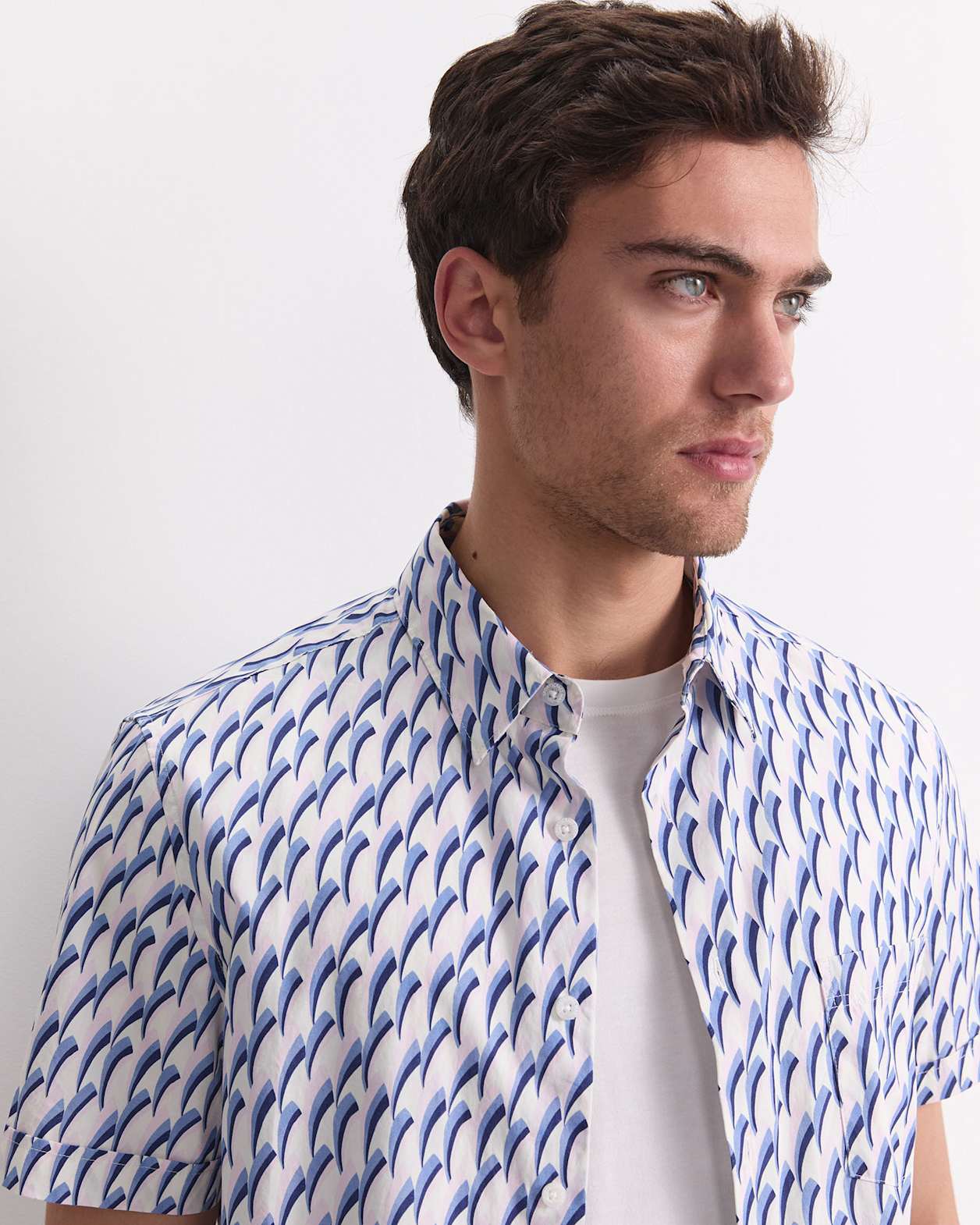 Jay Short Sleeve Liberty Shirt in PINK MULTI