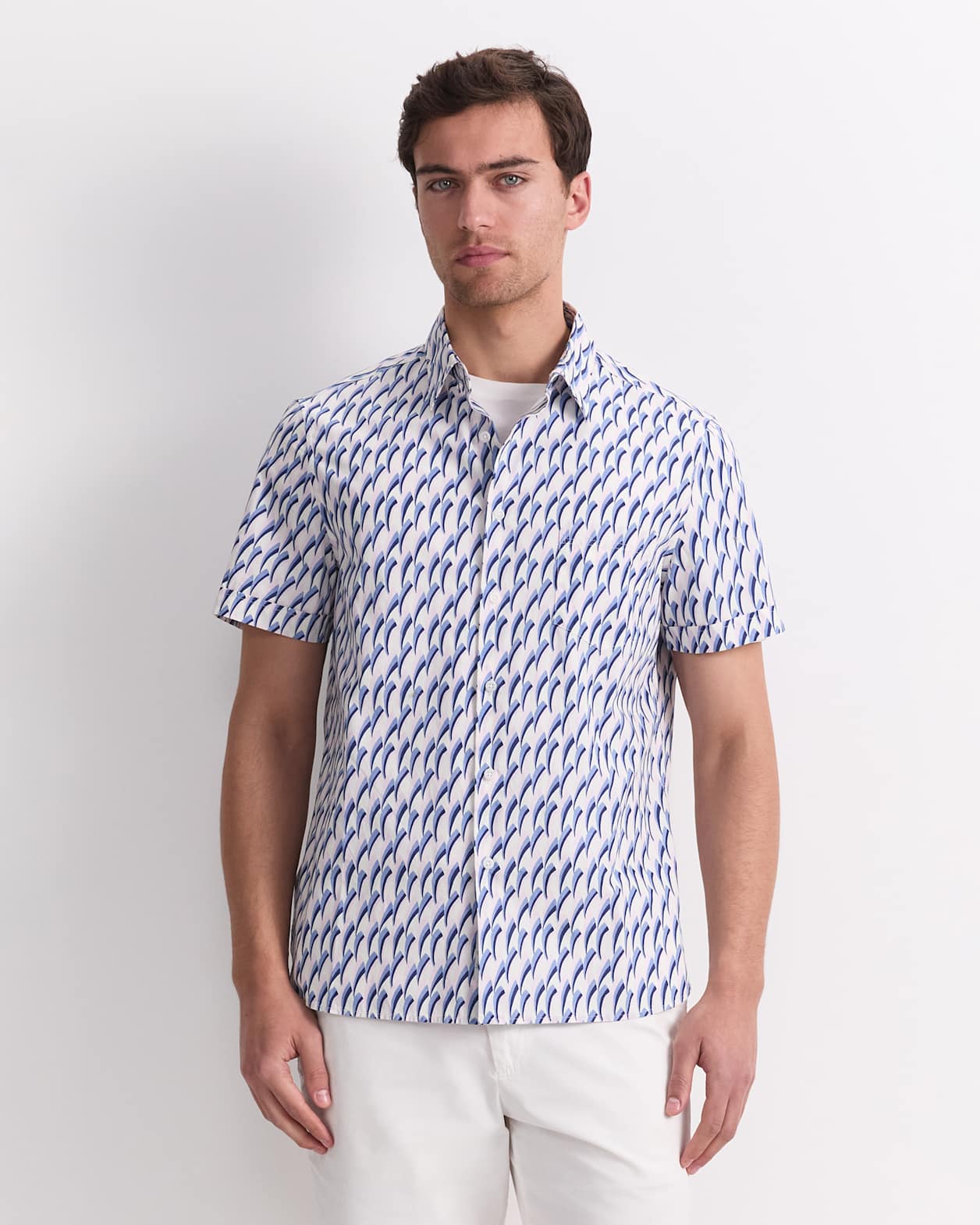 Jay Short Sleeve Liberty Shirt in PINK MULTI