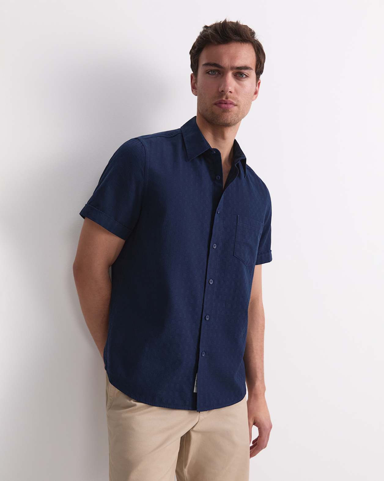 Craig Short Sleeve Shirt in NAVY