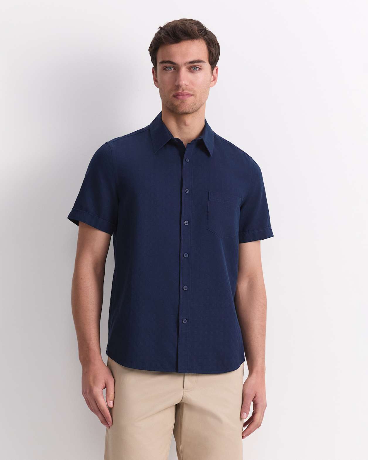 Craig Short Sleeve Shirt in NAVY