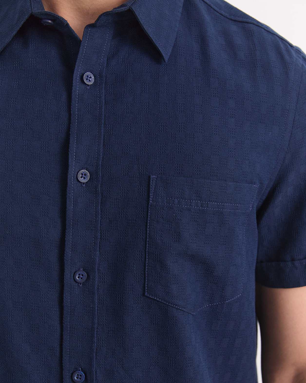 Craig Short Sleeve Shirt in NAVY