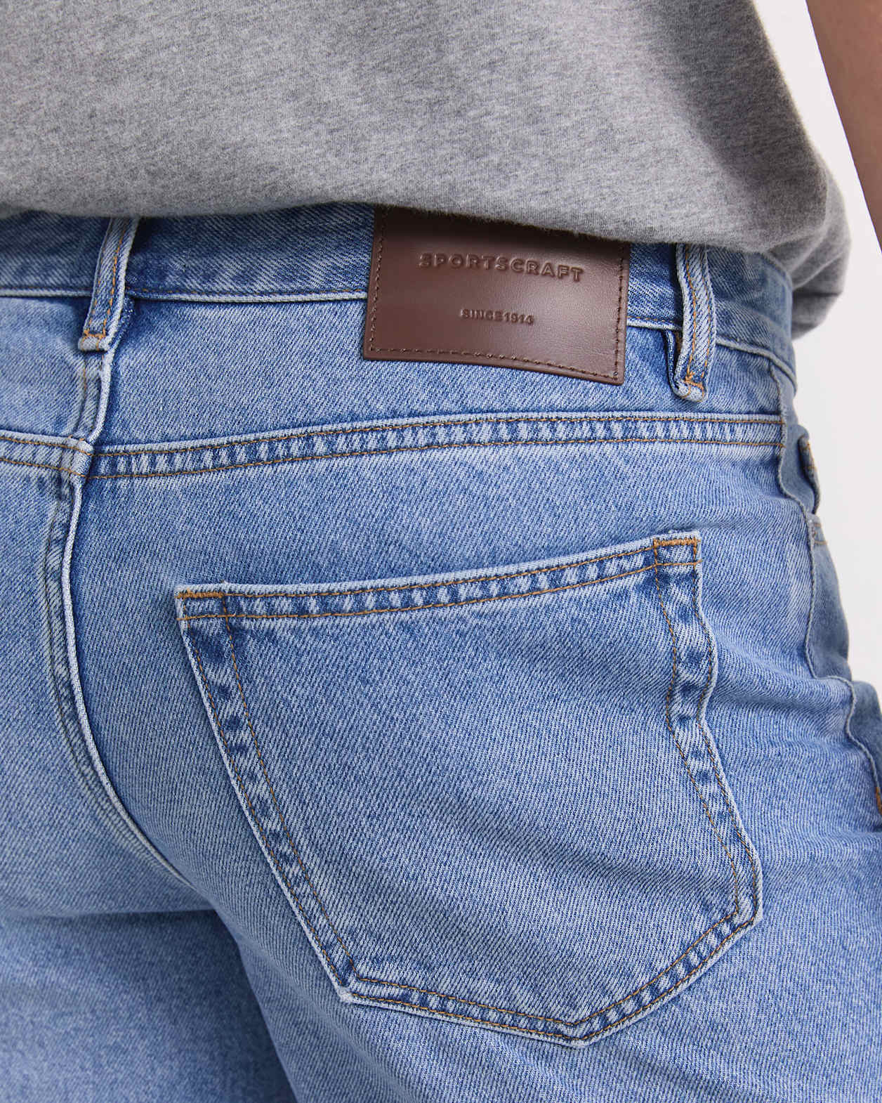 Aaran Denim 5 Pocket Short in MID WASH