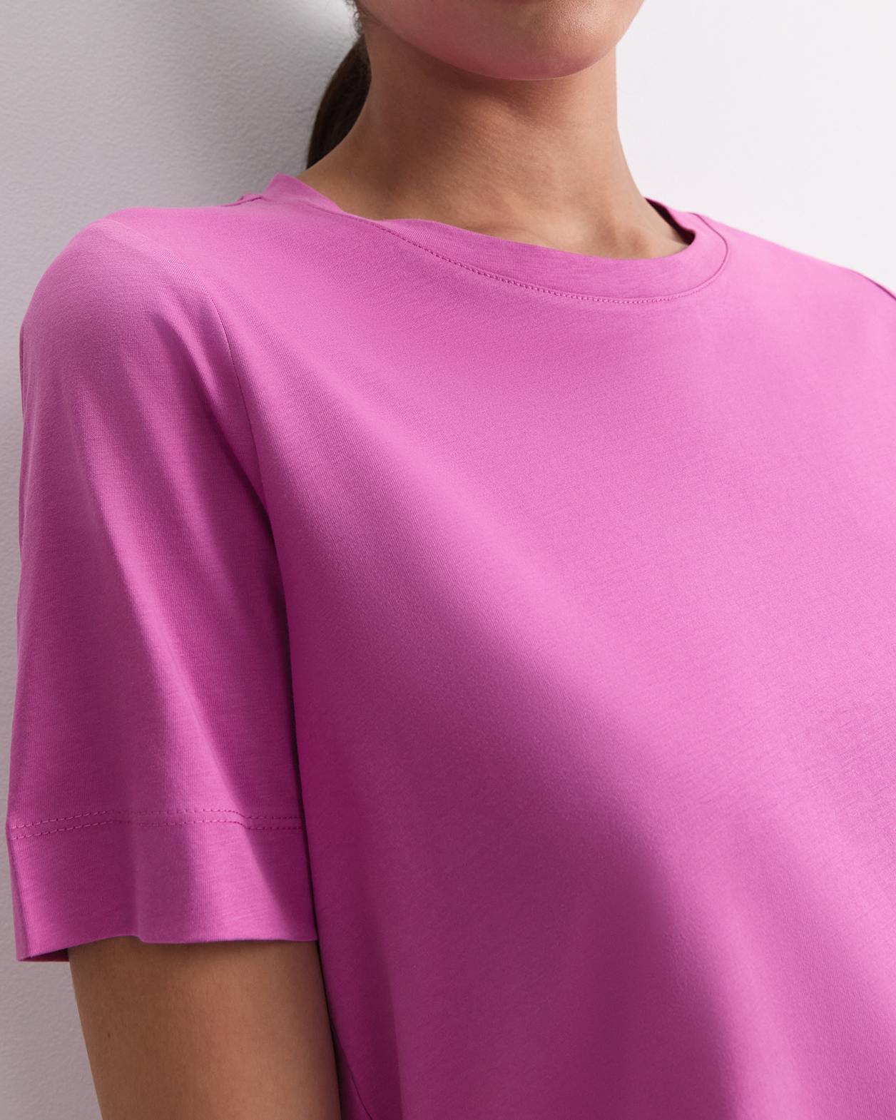 Mercerised Cotton Short Sleeve Tee in SHERBET