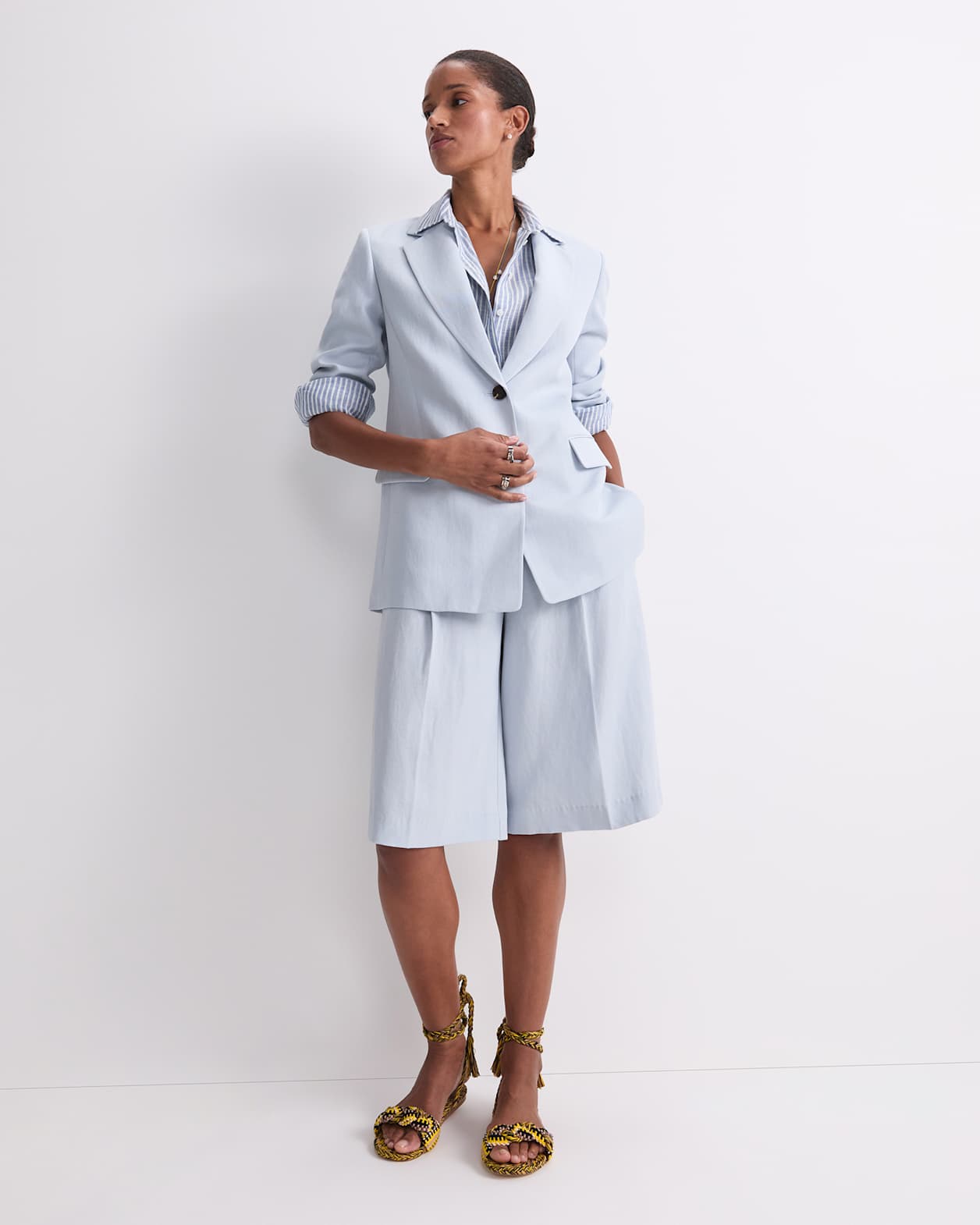 Valerie Relaxed Blazer in BLUE MIST