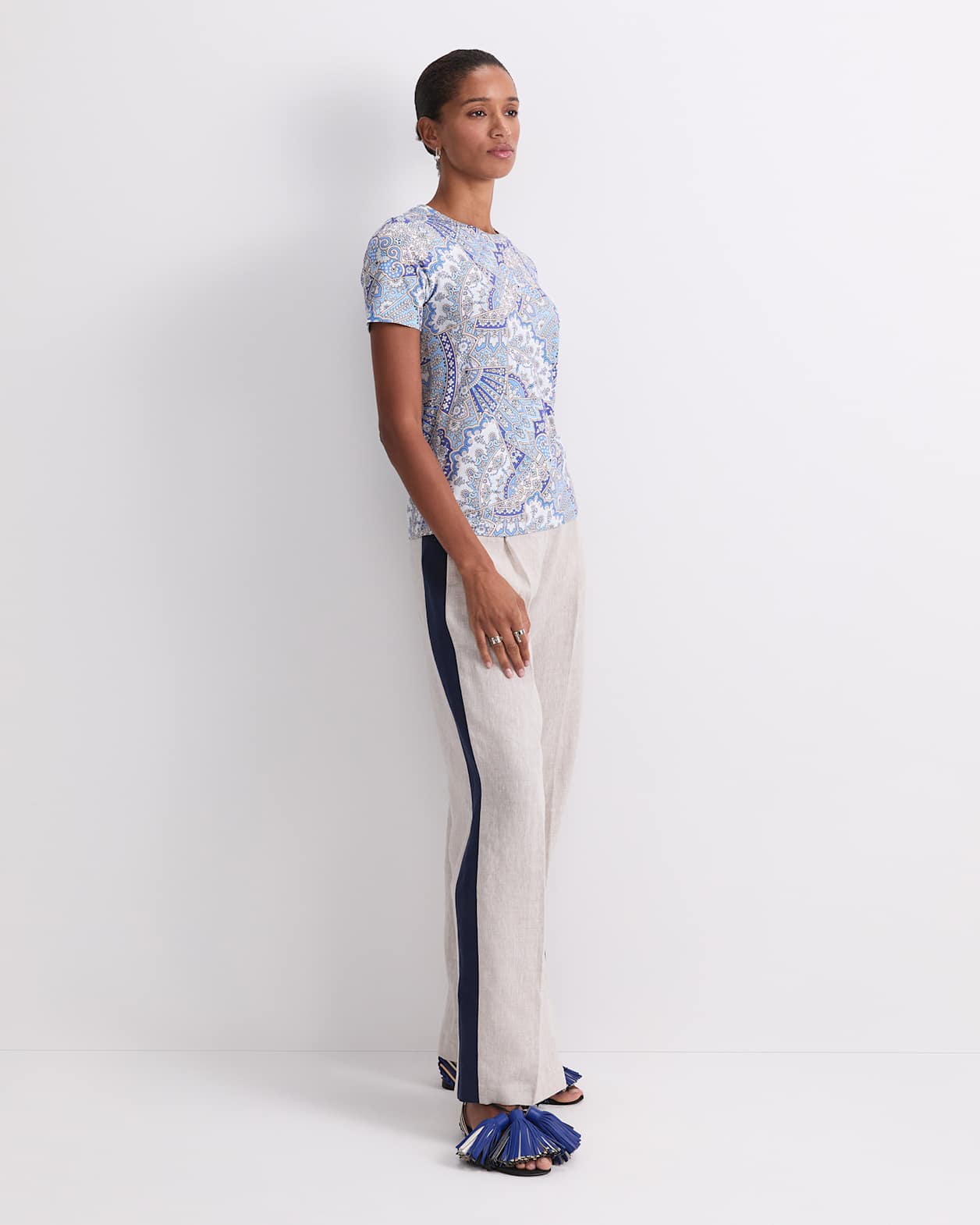 Emporium Liberty Tee in BLUE MULTI