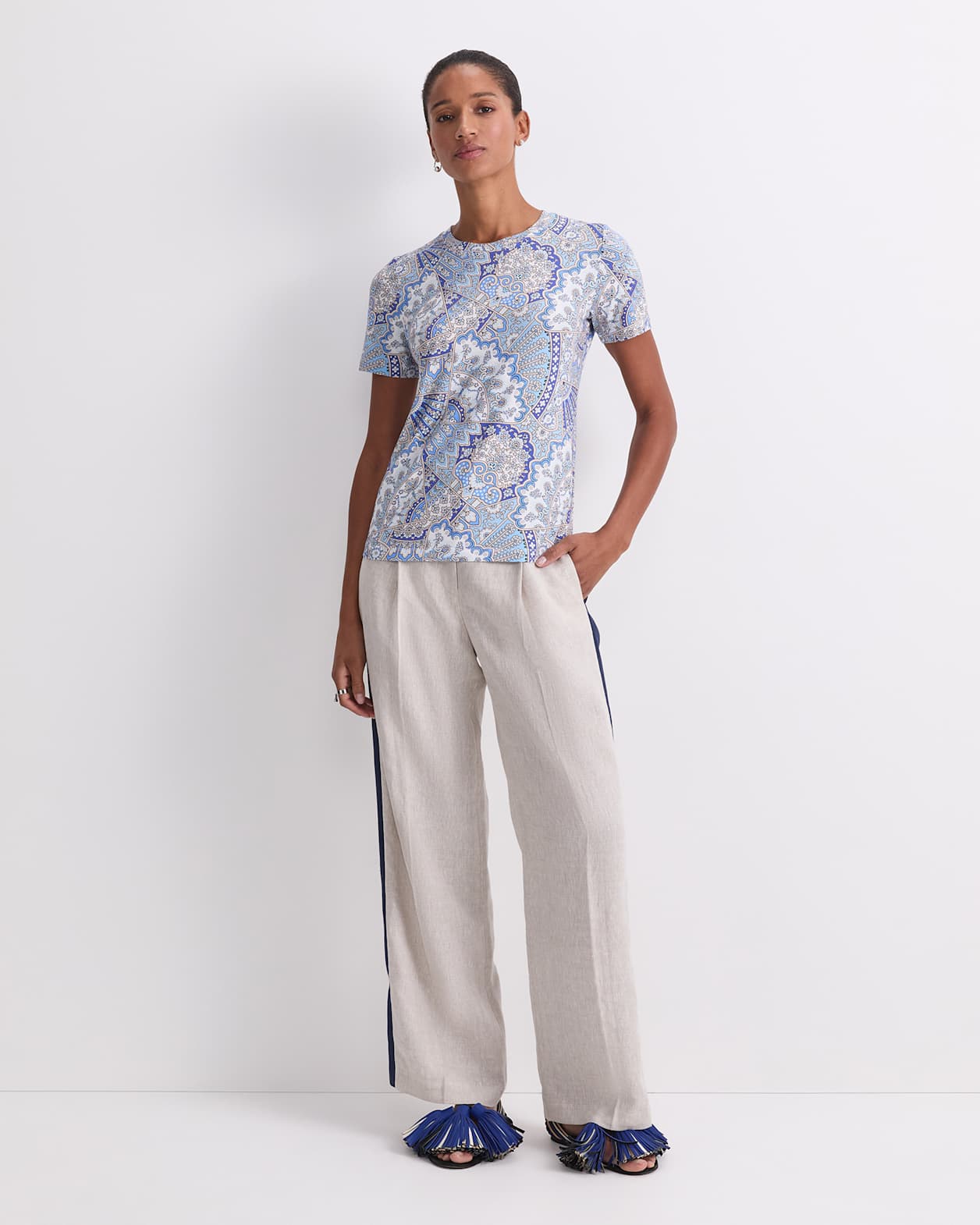 Emporium Liberty Tee in BLUE MULTI