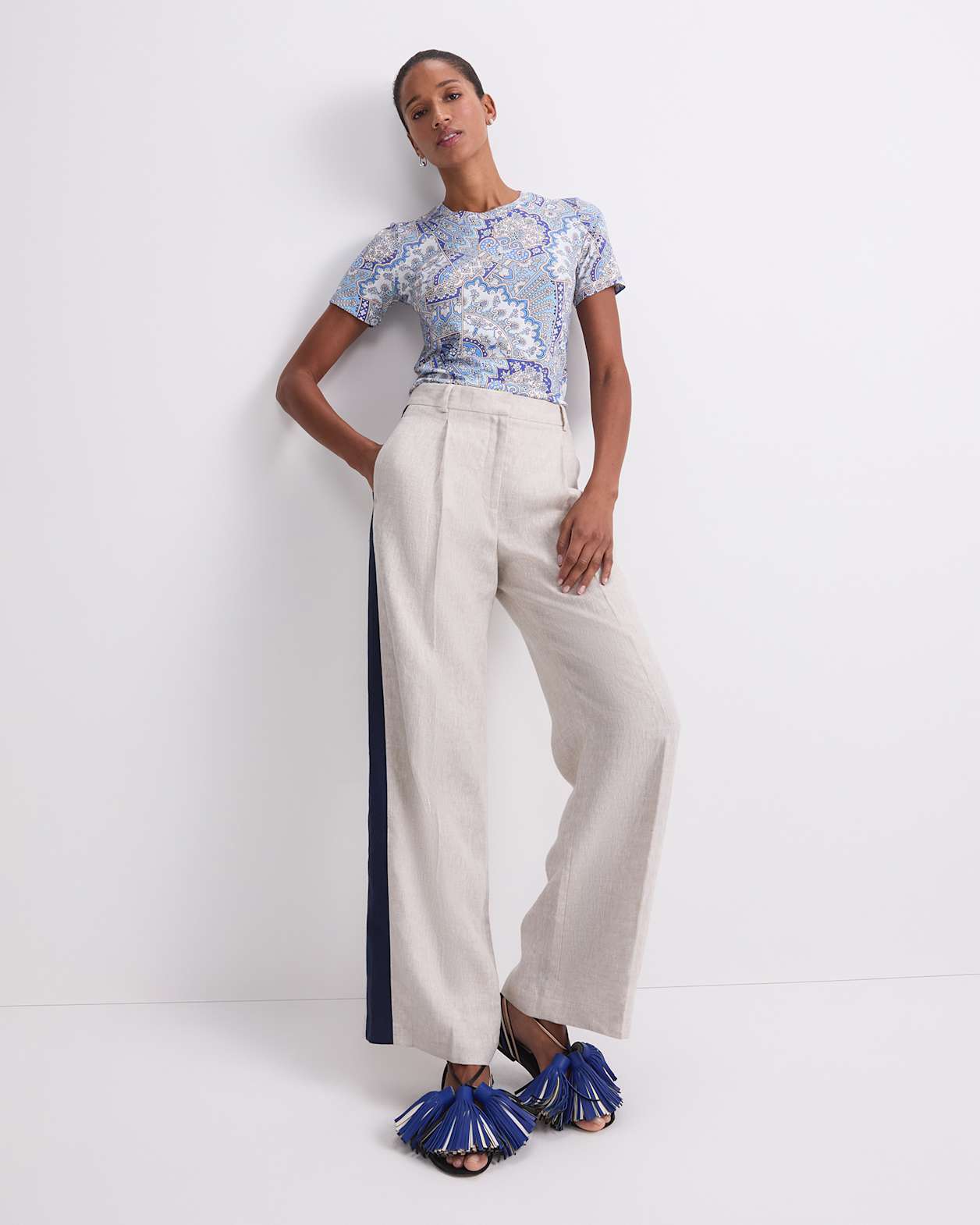 Emporium Liberty Tee in BLUE MULTI