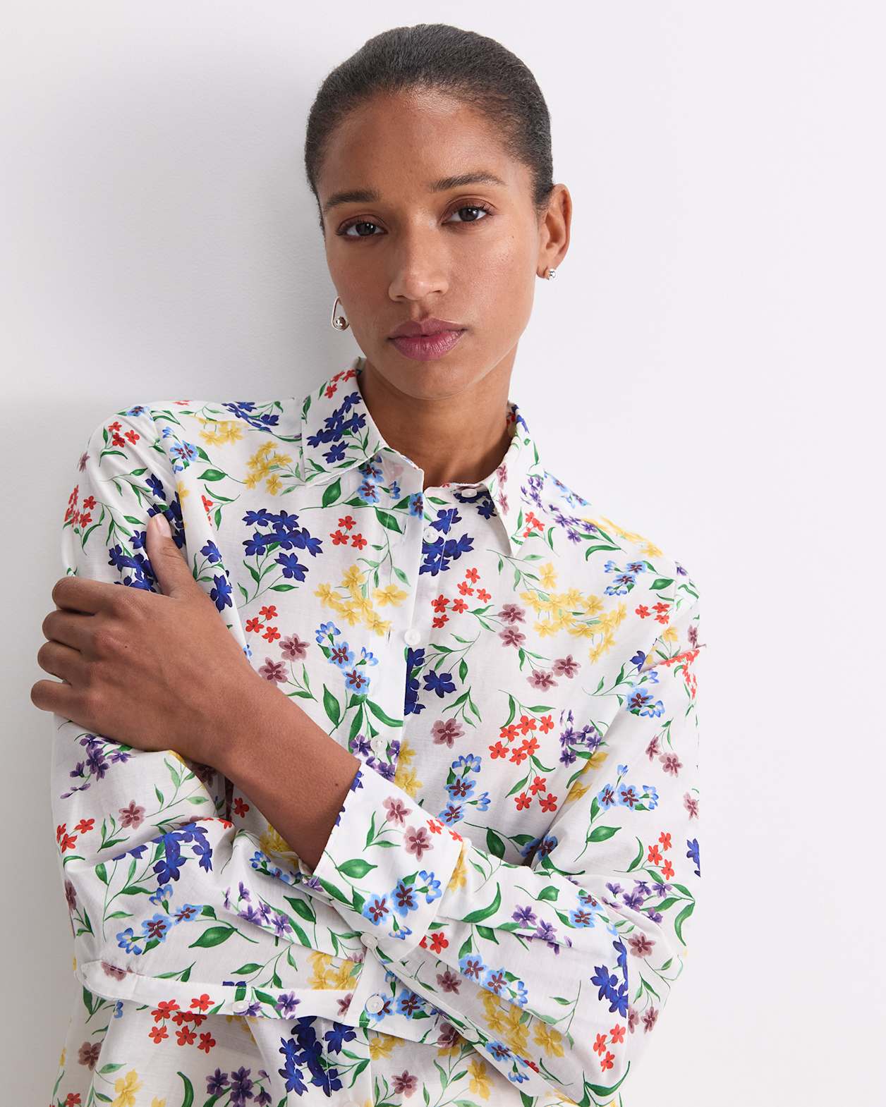 Joy Cotton Silk Shirt in MULTI