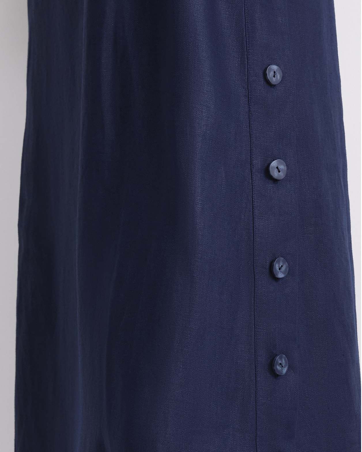 Kamilla Linen Tunic Dress in NAVY