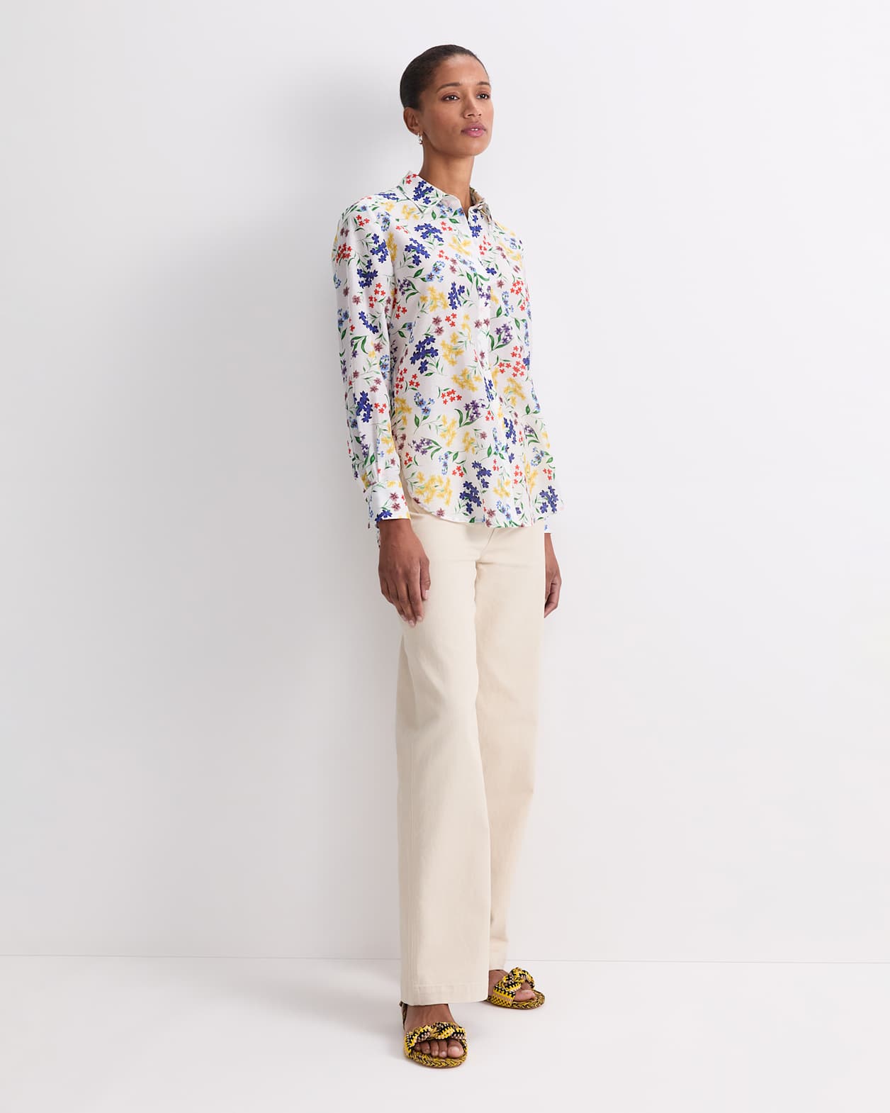 Joy Cotton Silk Shirt in MULTI