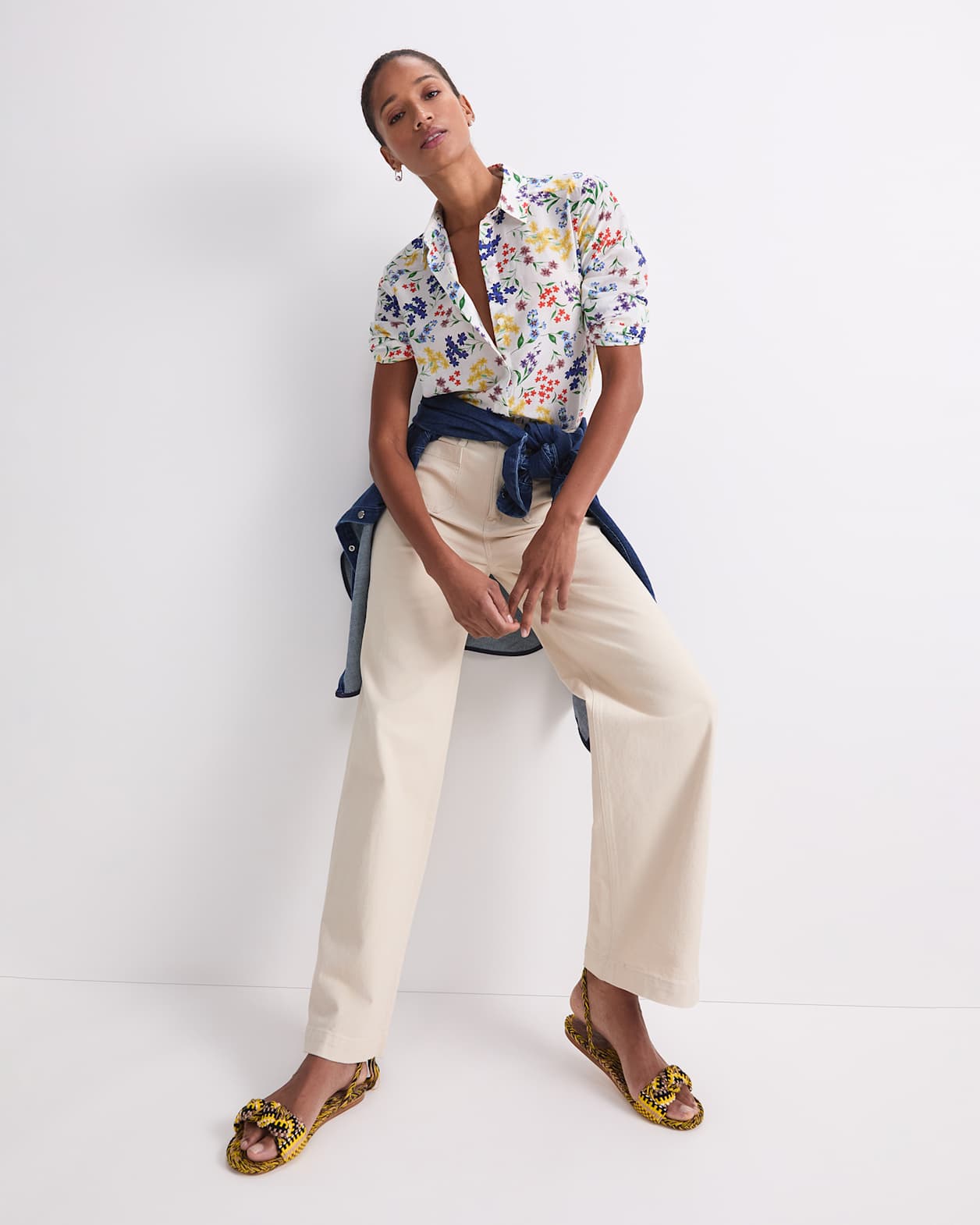 Joy Cotton Silk Shirt in MULTI