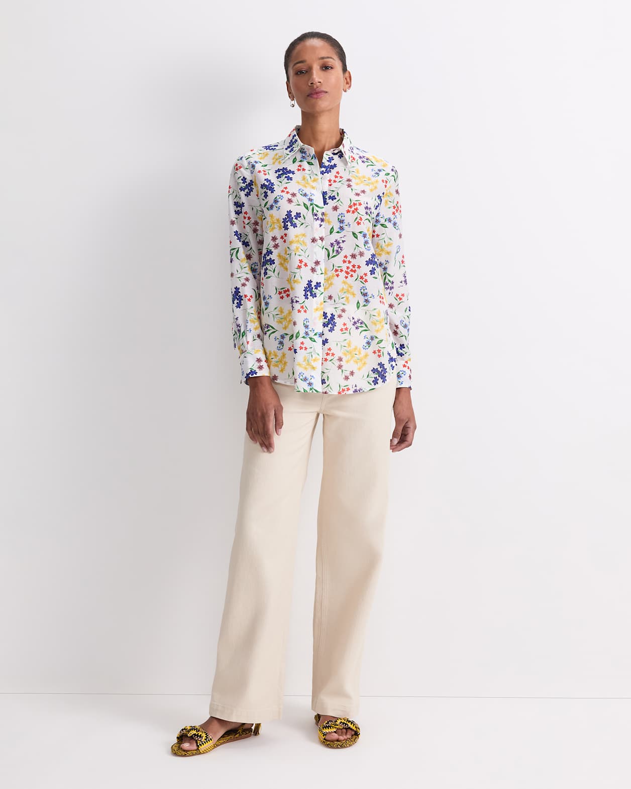 Joy Cotton Silk Shirt in MULTI