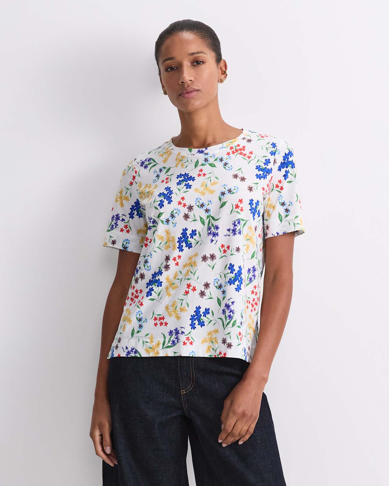 Joy Mercerised Cotton Tee in MULTI