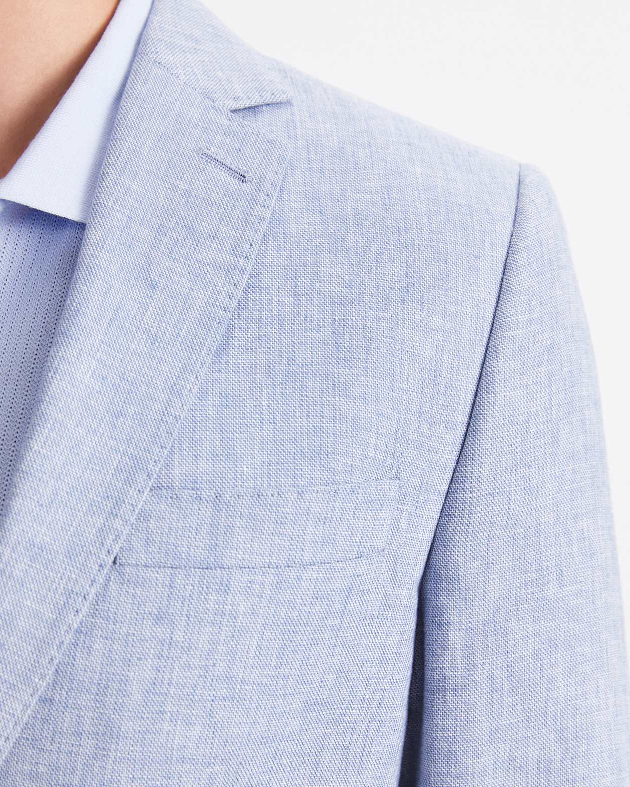 Ridley Linen Blend Suit Jacket in BLUE