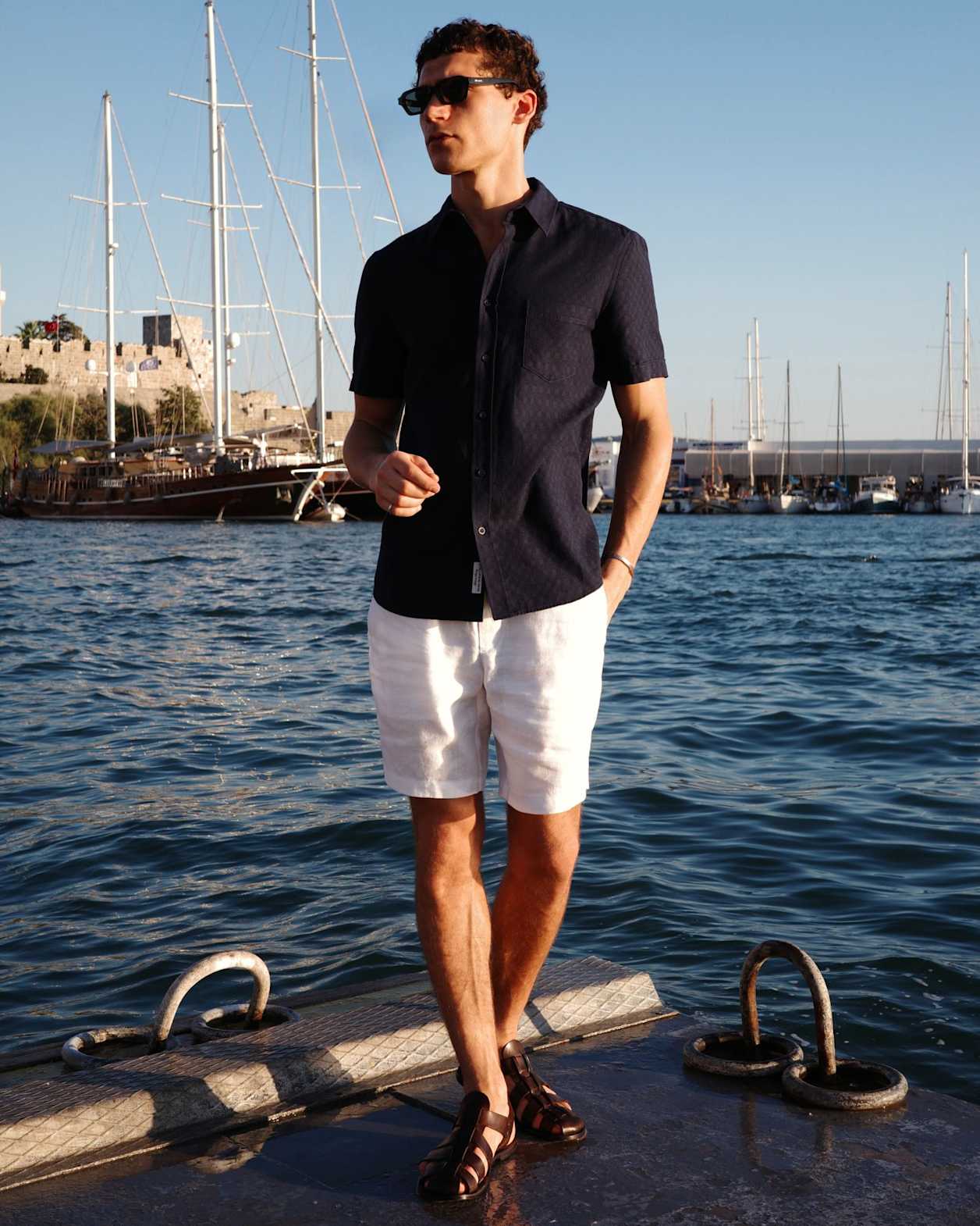 Craig Short Sleeve Shirt in NAVY