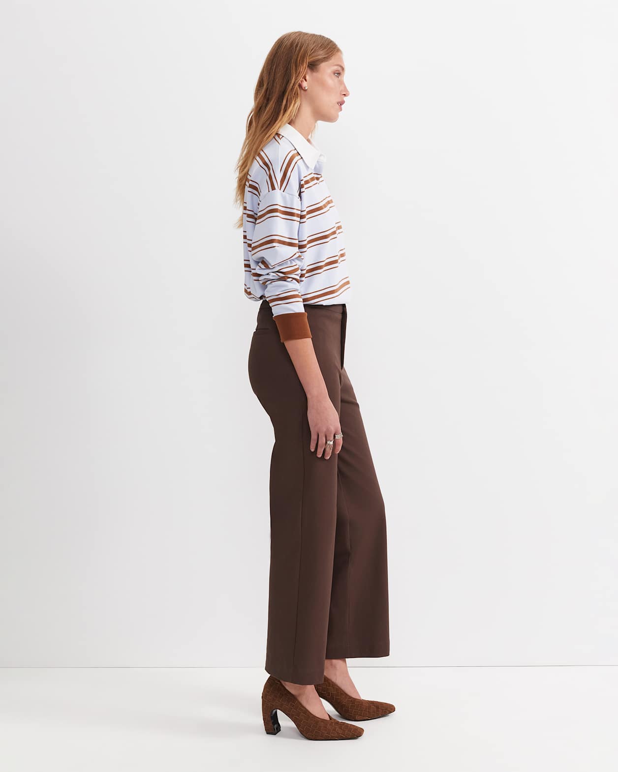 Felicity Straight Leg Pant in CHOCOLATE