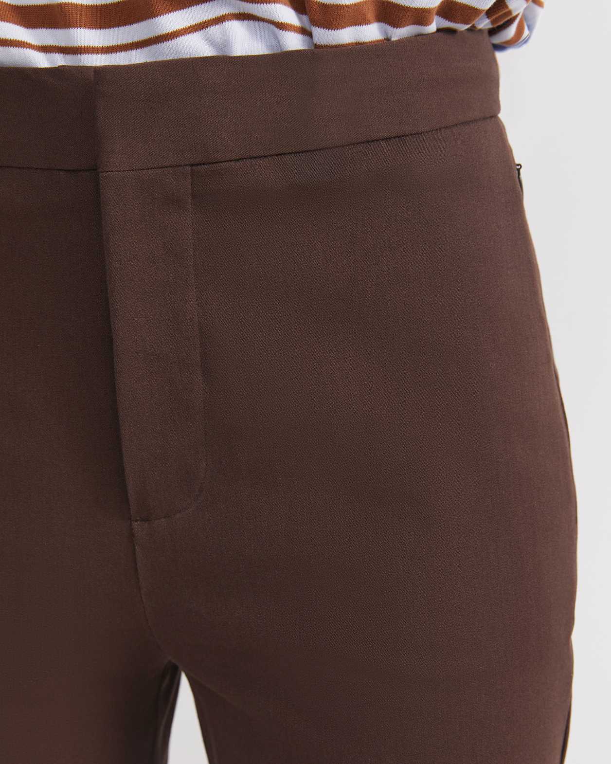 Felicity Straight Leg Pant in CHOCOLATE