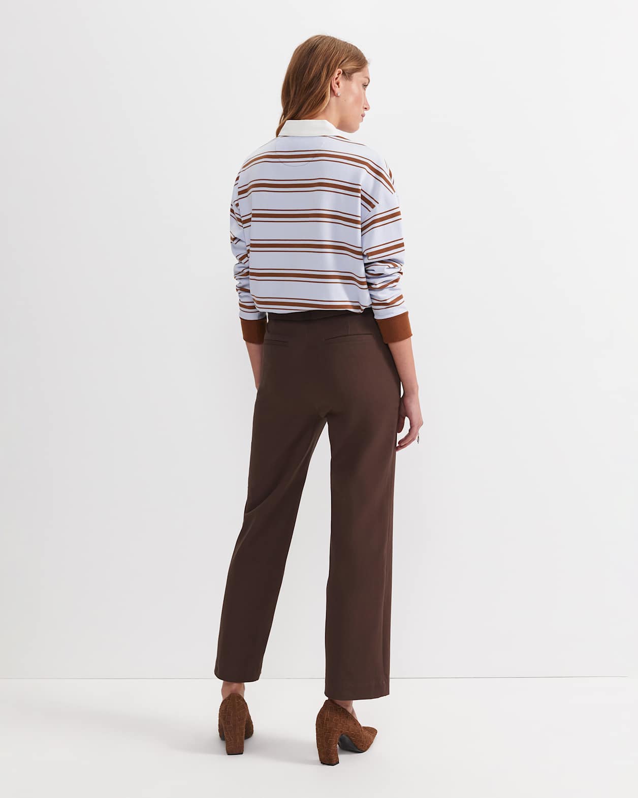 Felicity Straight Leg Pant in CHOCOLATE