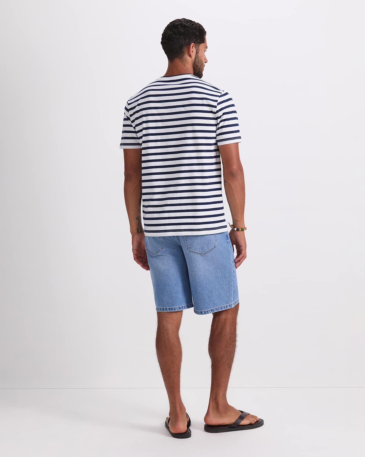 Supersoft Tee in WHITE/BLUE