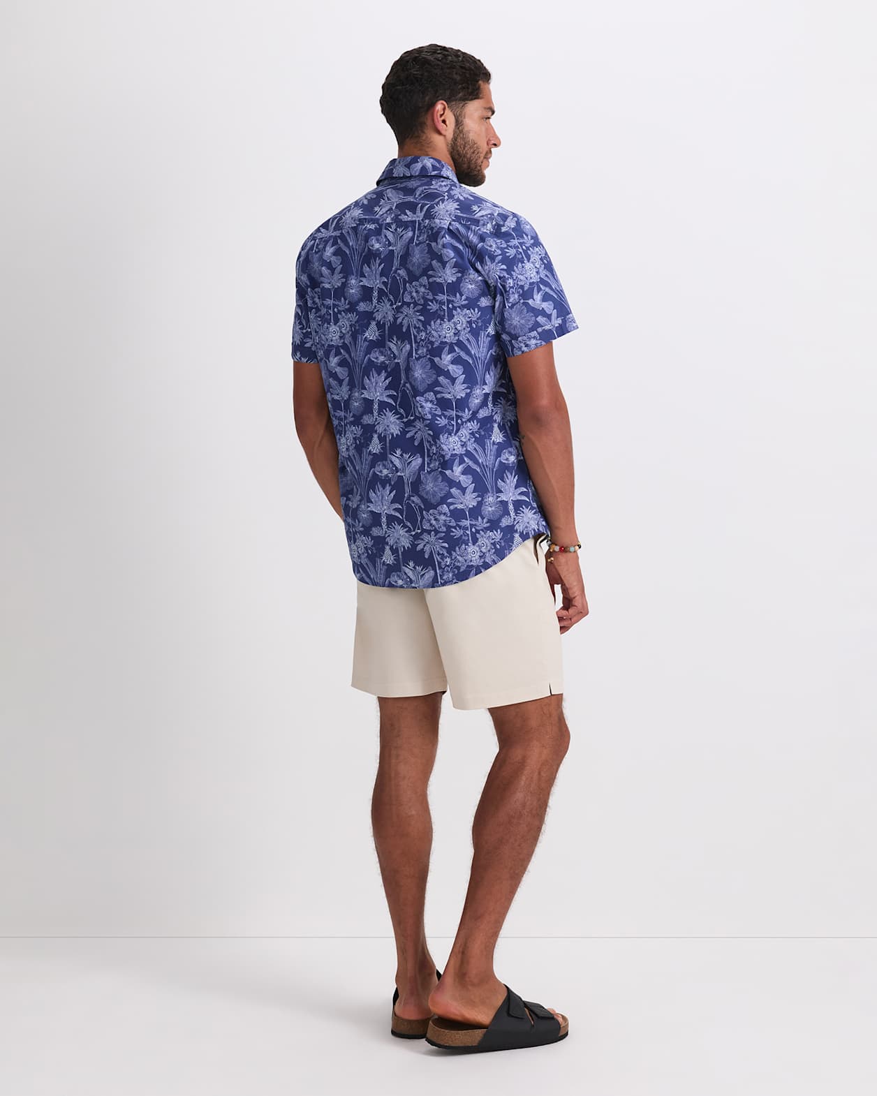 Darwin Short Sleeve Liberty Shirt in NAVY