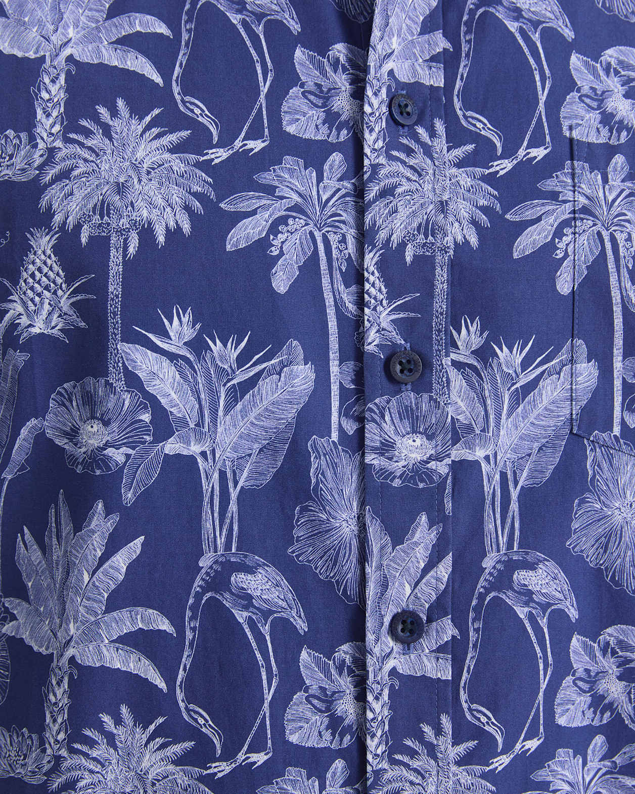 Darwin Short Sleeve Liberty Shirt in NAVY