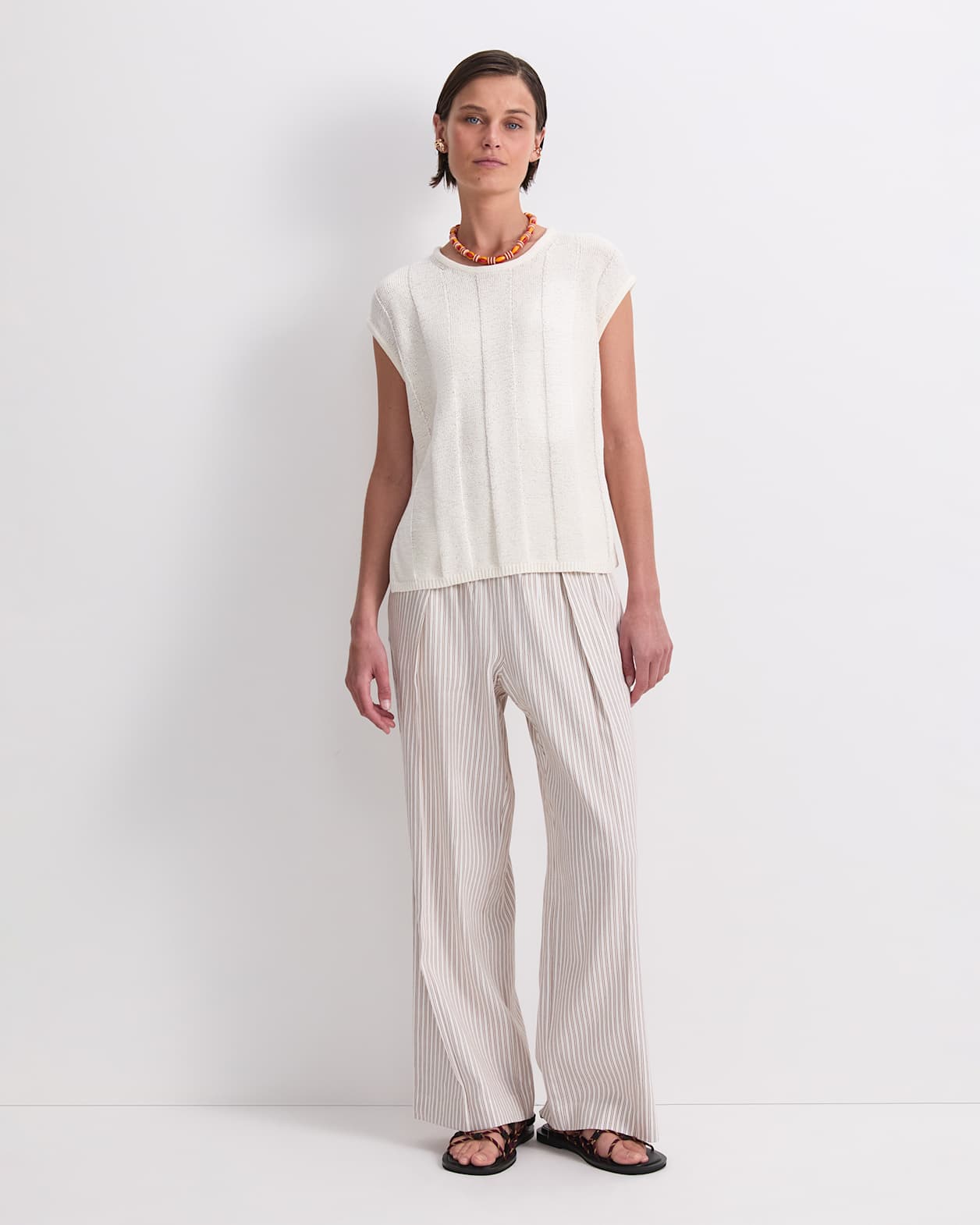 Josie Side Split Knit in IVORY
