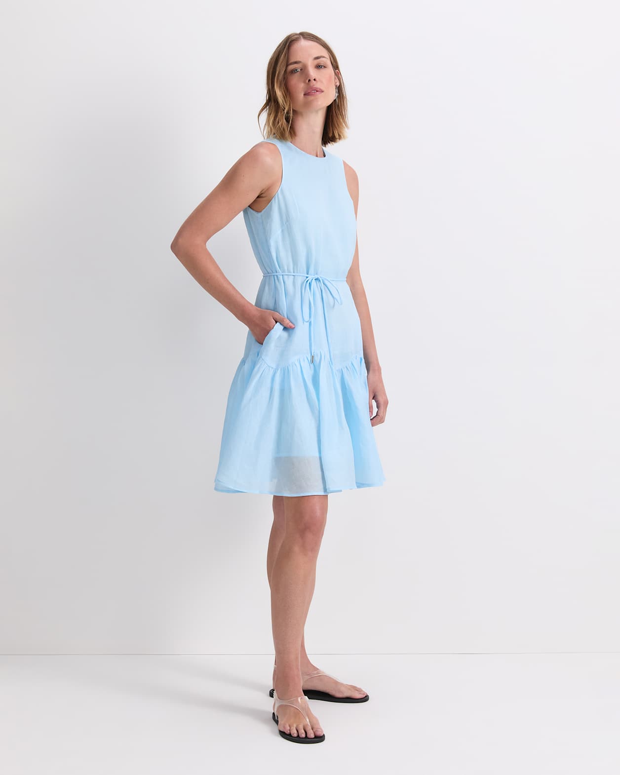 Briella Mini Dress in AQUA
