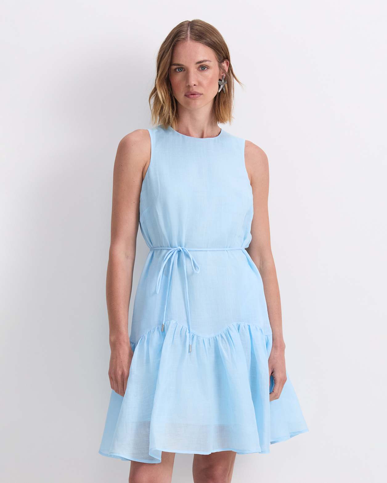 Briella Mini Dress in AQUA