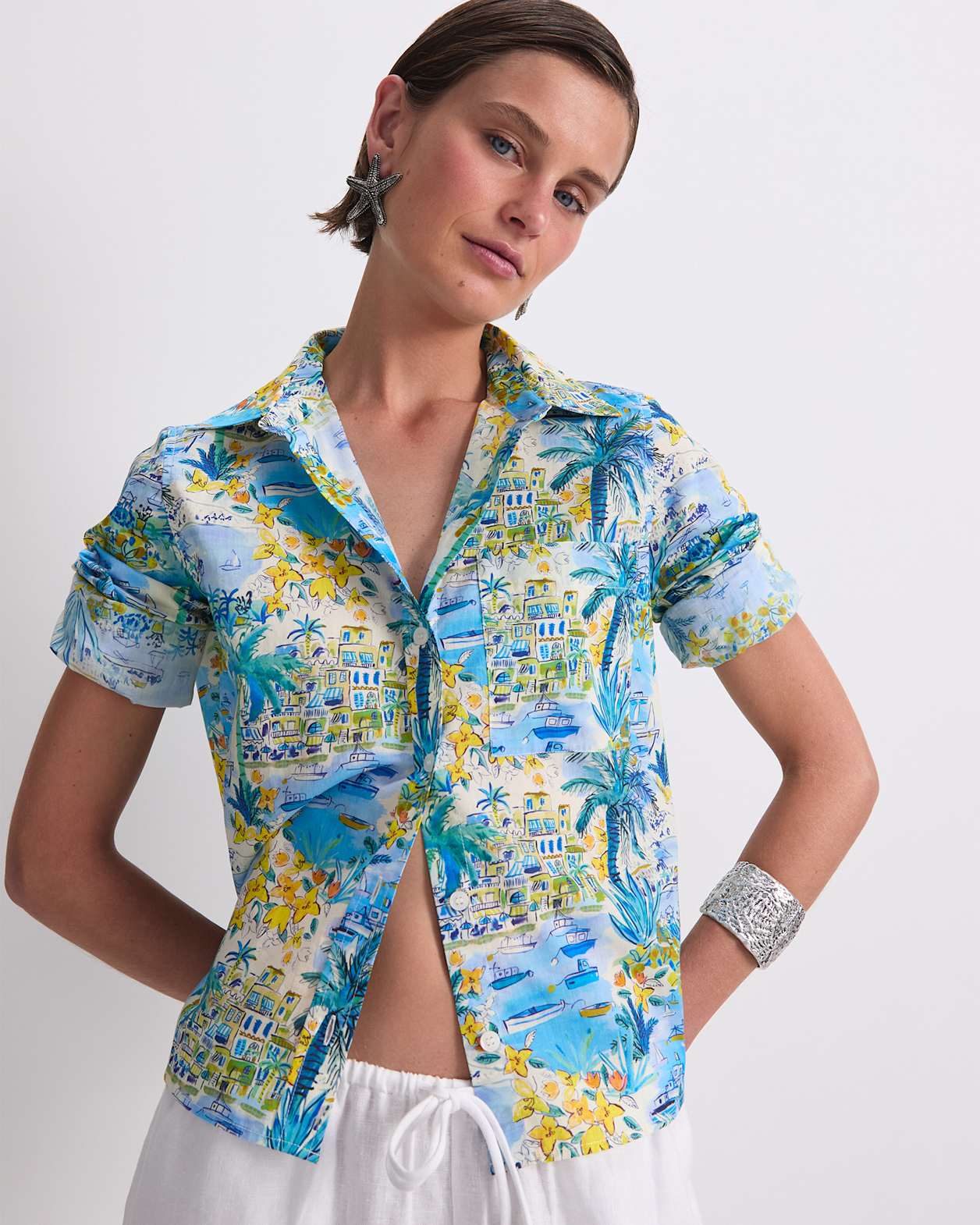 Cape Vista Liberty Shirt in BLUE MULTI