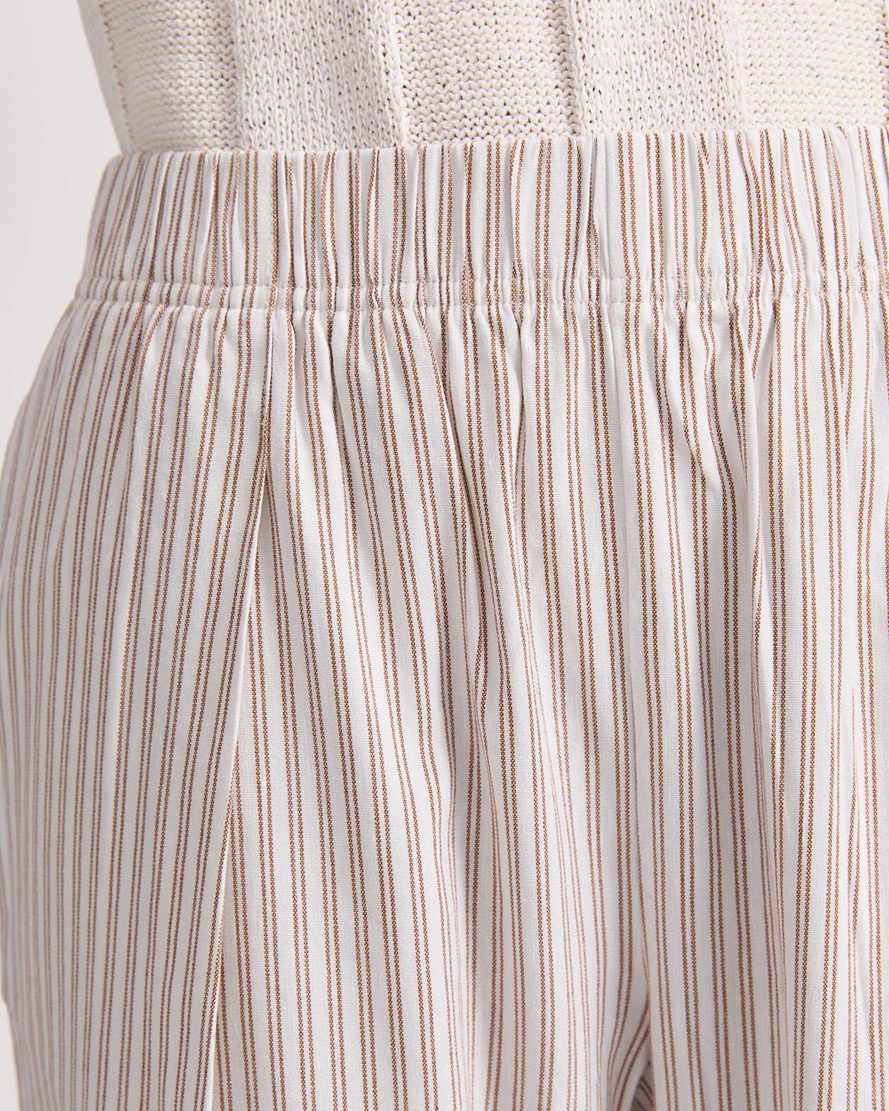 Rosa Wide Leg Linen Pant in NATURAL/IVORY