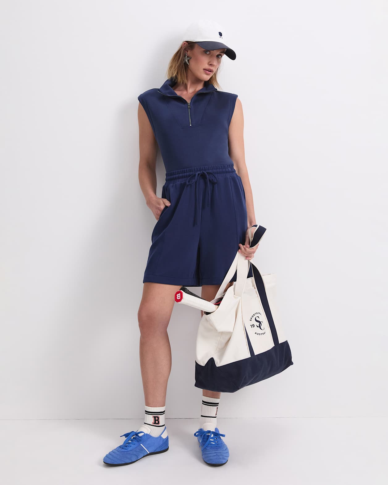 Kayla Track Short in NAVY