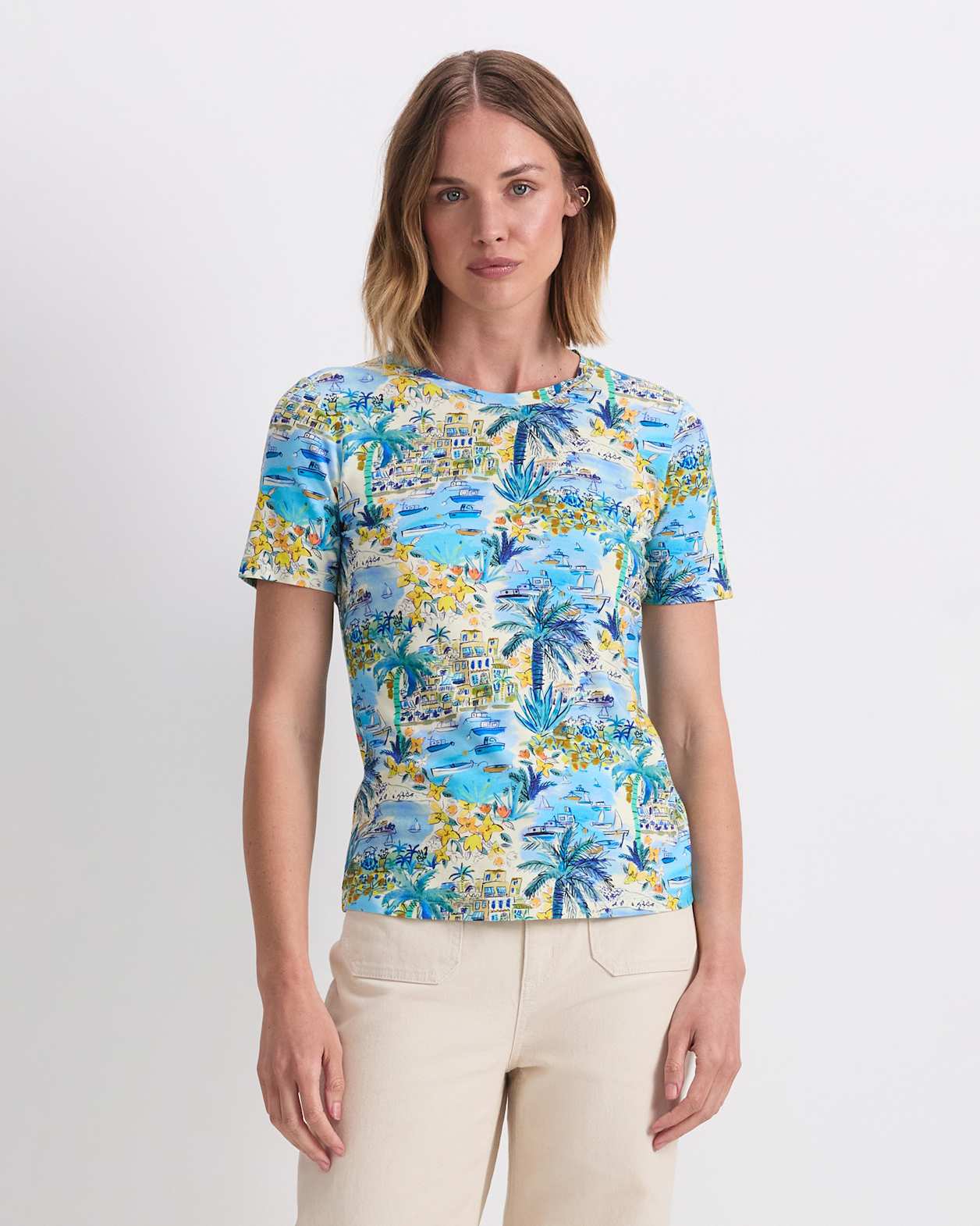 Cape Vista Liberty Tee in BLUE MULTI