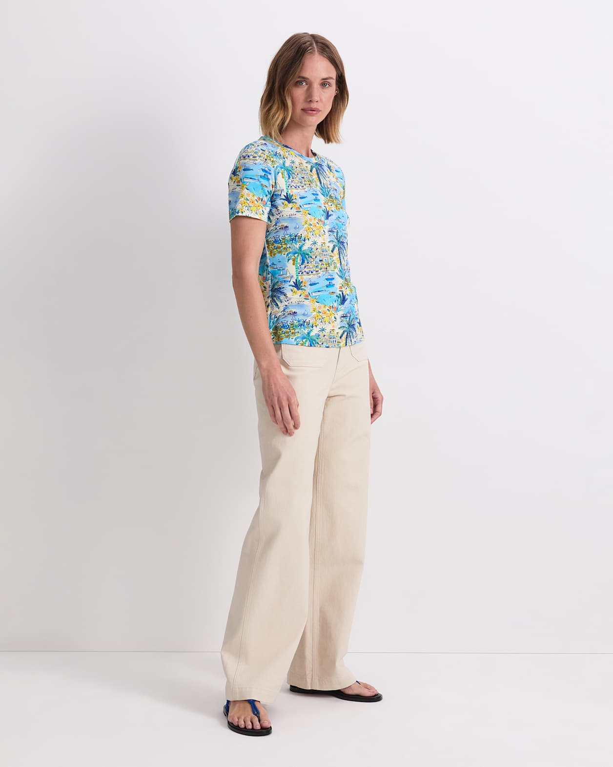 Cape Vista Liberty Tee in BLUE MULTI