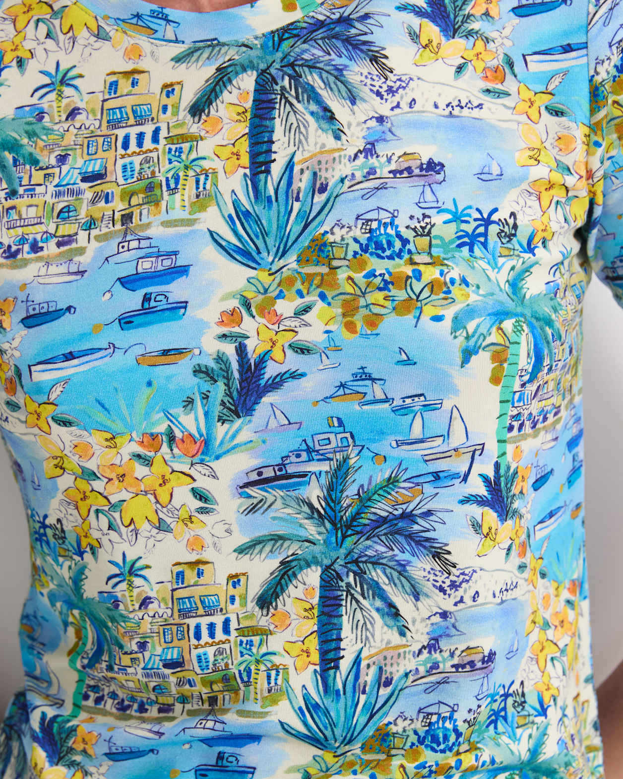 Cape Vista Liberty Tee in BLUE MULTI