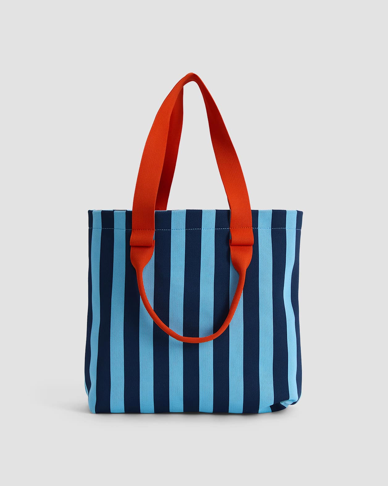 Stripe Large Shopper in BLUE MULTI