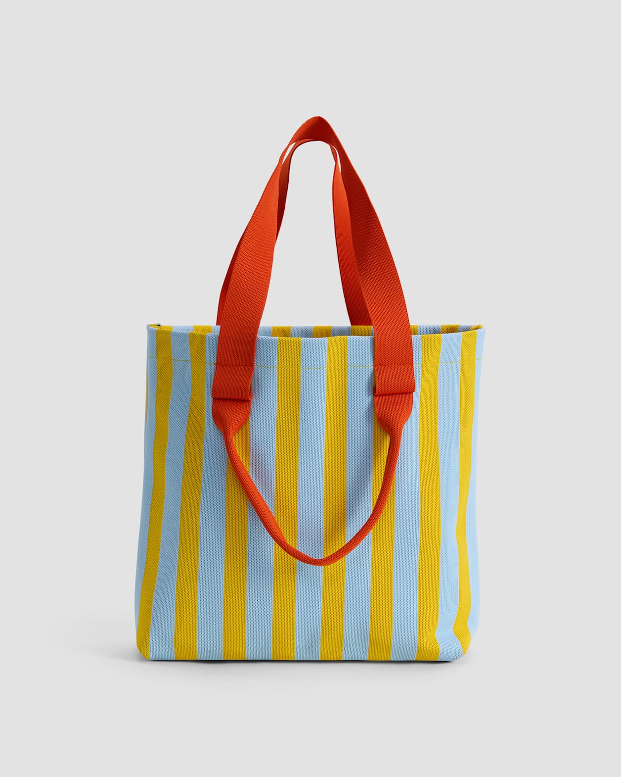 Stripe Large Shopper in YELLOW MULTI